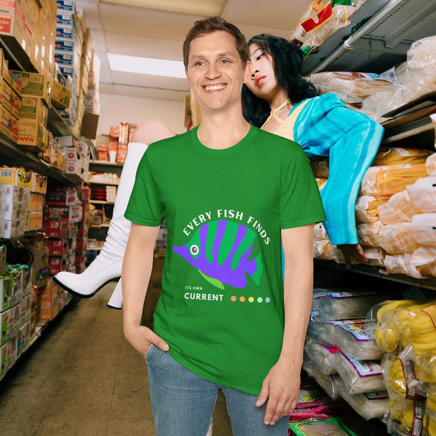 Unisex Softstyle T-Shirt_ N+ Series USSTS FT2WW010_ Limited Edition by WesternWaves: