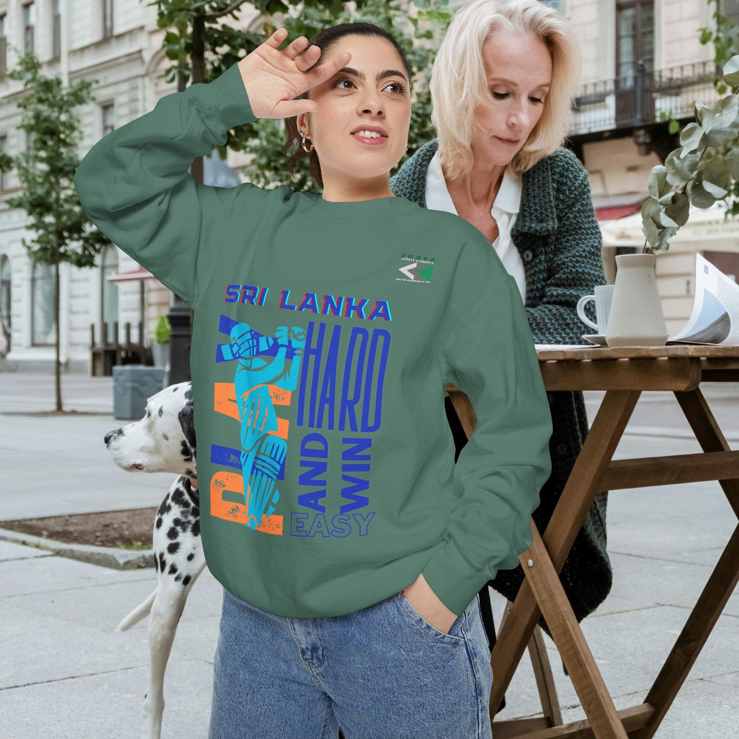 Unisex Garment-Dyed Sweatshirt_ N2 Series USGDSS PT2WW001_ Limited Edition Masterpiece of ‘ZeztZ’ Sports Brand Luxury & Casual Comfort by WesternWaves: