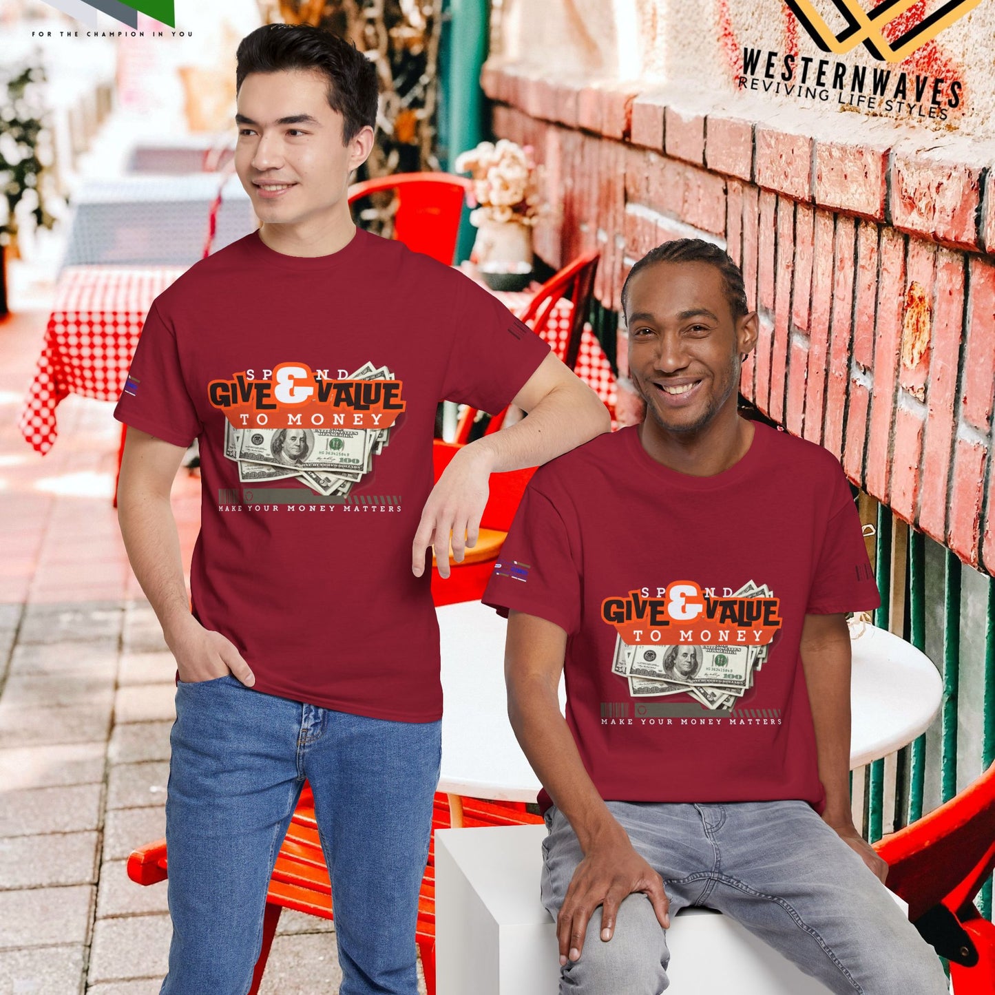 Unisex Heavy Cotton Tee_ Crafted from premium 100% cotton_ N3+ Series UHCT PT2WW013_ Limited Edition Maximum Comfort by WesternWaves: