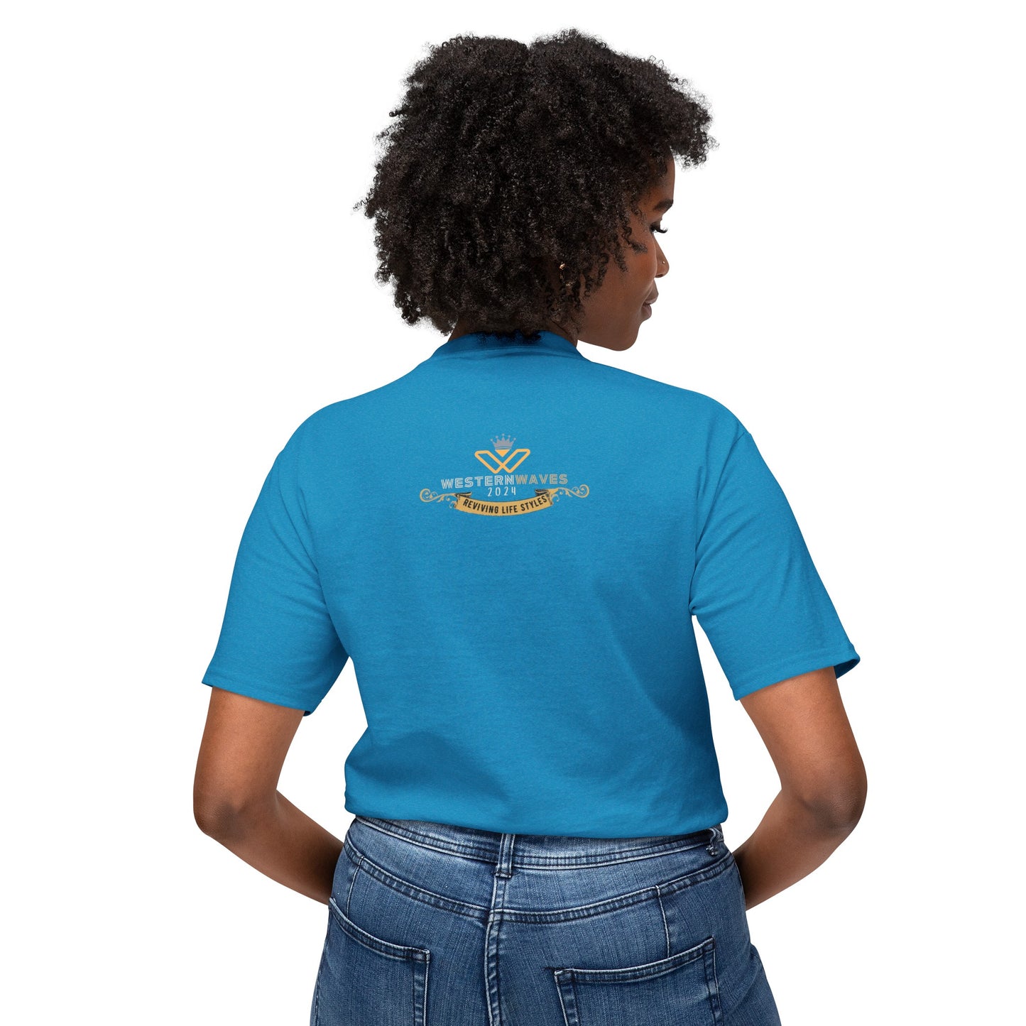 Unisex HD Cotton™ T-shirt_ N+ Series USHDCTS PT2WW003_ Limited Edition Unisex HD Cotton™ T-shirt by WesternWaves