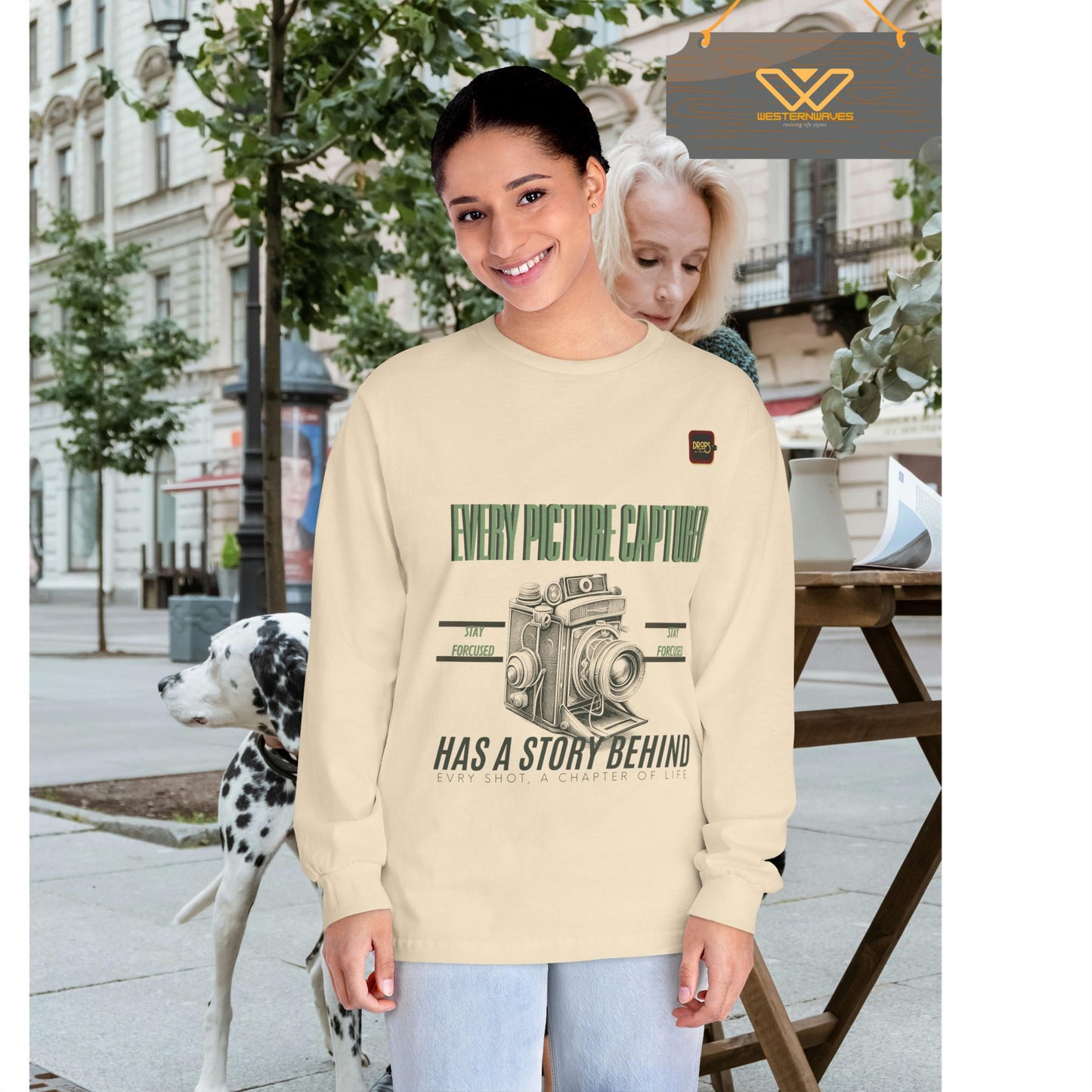 Unisex Classic Long Sleeve T-Shirt_ N2 Series CLSTS PT2WW001_ Limited Edition 100% US Cotton product by WesternWaves: