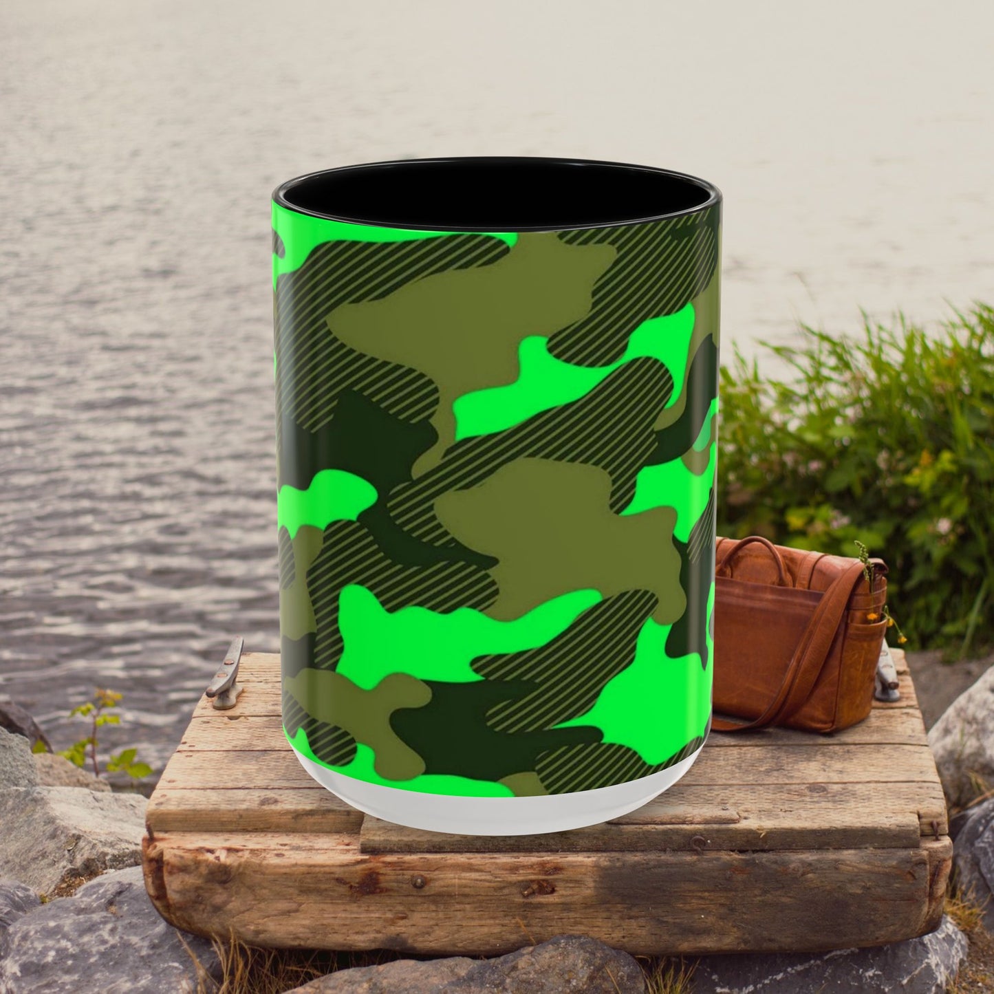 Accent Coffee Mug (11, 15oz)_ N2 Series ACMUG PT2WW004_ Limited Edition Mug by WesternWaves: