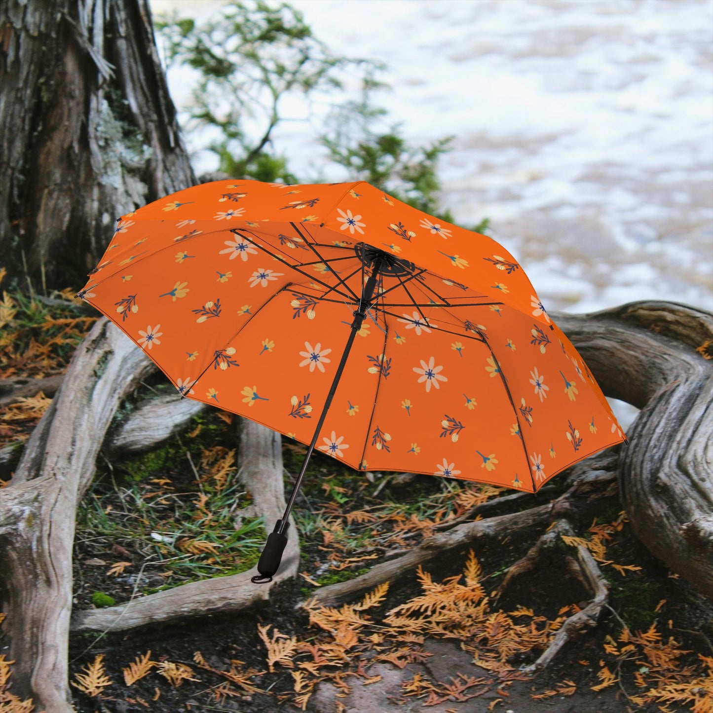 Semi-Automatic Foldable Umbrella _ Series N7+ SAFUMBRELLA PT2WW001_ Limited Edition Vibrant Design by WesternWaves: