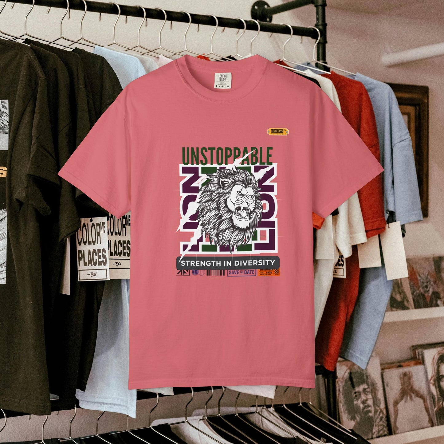Unisex Garment-Dyed T-Shirt_ 26 June 2025_ Limited Edition Strength in Diversity by WesternWaves: