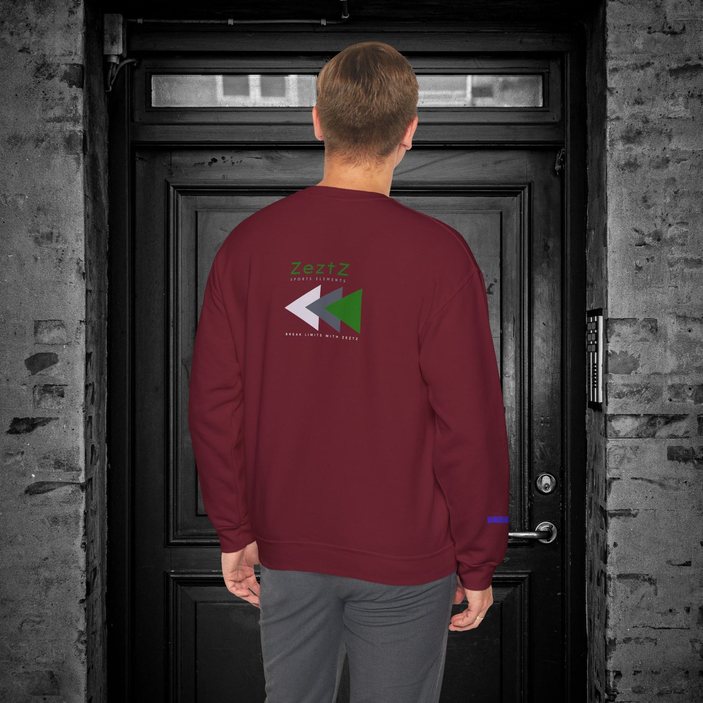 Unisex Heavy Blend™ Crewneck Sweatshirt_ N2+ Sports Series UHBCSS PT2WW008_ Limited Edition ‘Zeztz’ Brand Sports Elements by WesternWaves: