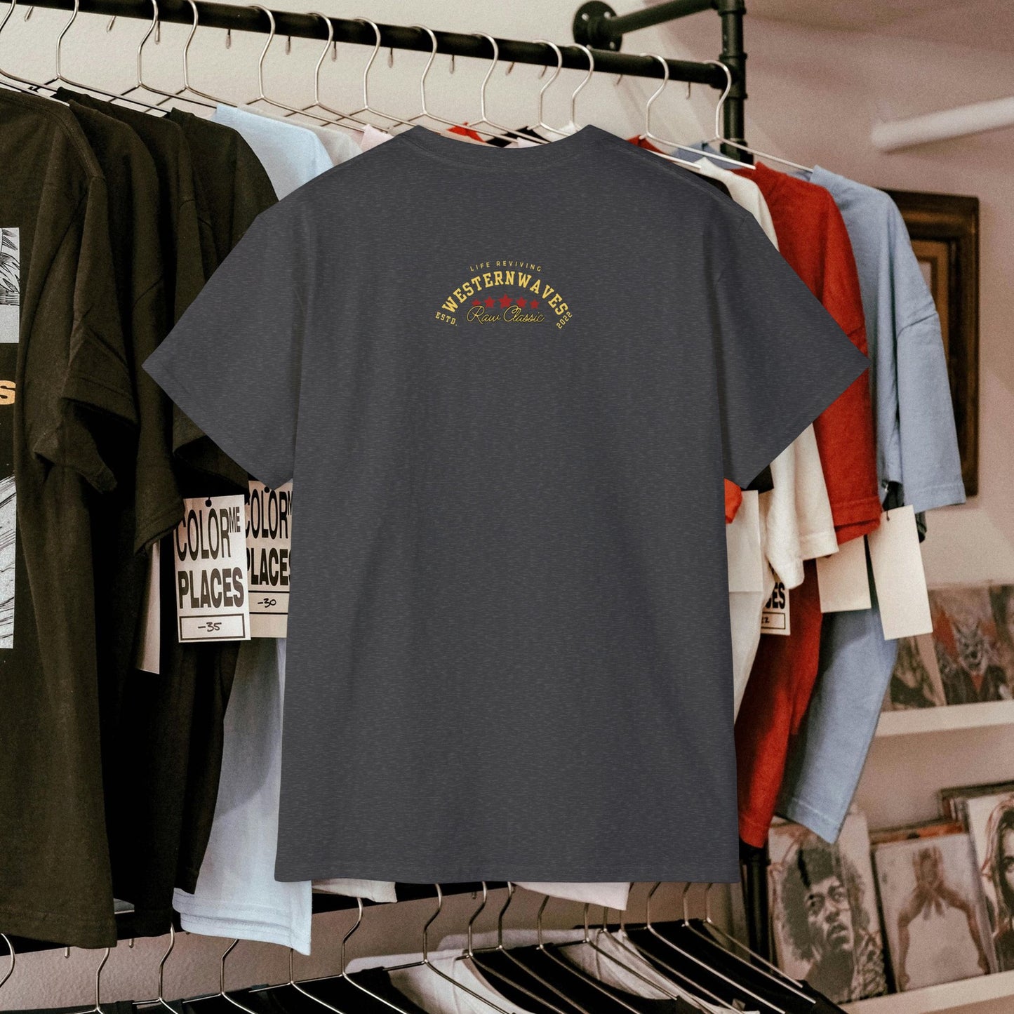 Unisex Ultra Cotton Tee_ Classic Comfort Unleashed_ N2+ Series USUCTEE PT2WW005_ Limited Edition Maximum Comfort & Style by WesternWaves: