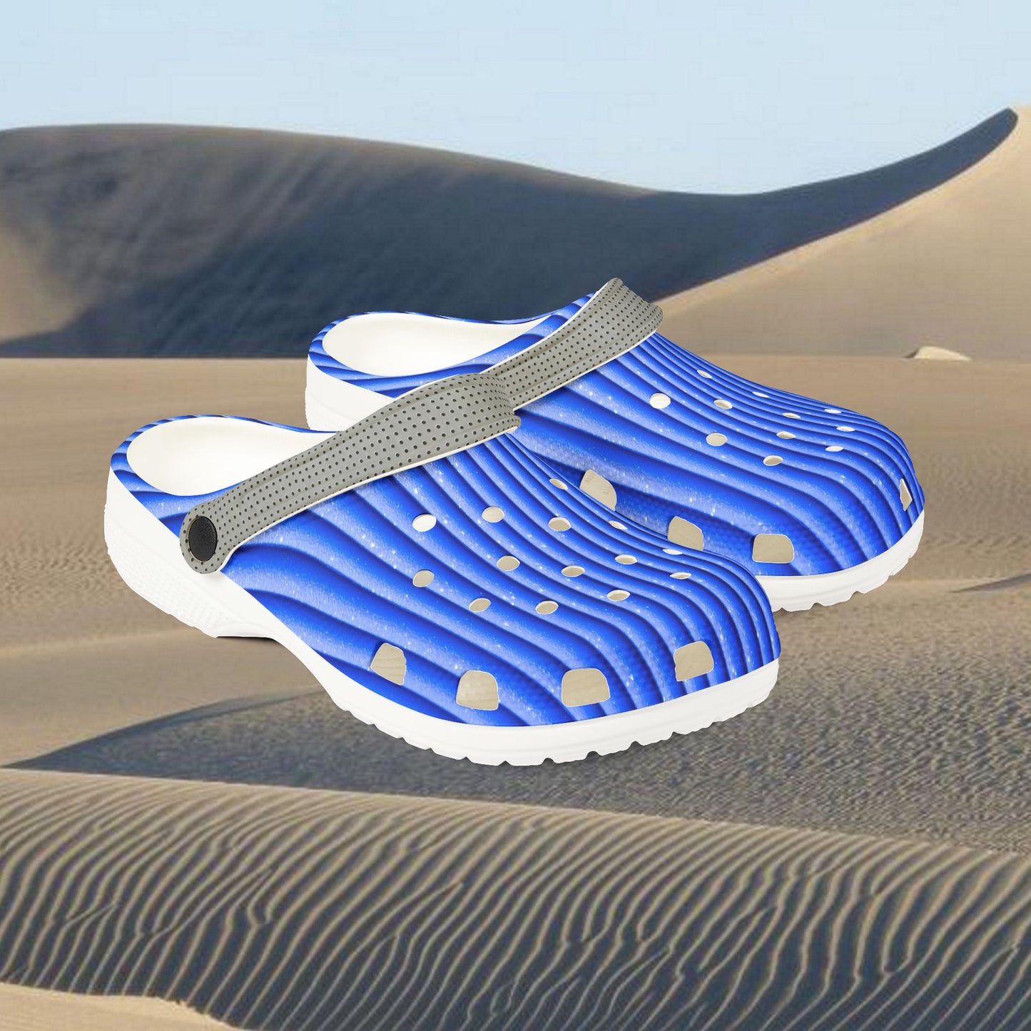 EVA Foam Clogs (AOP)_ N+ Series EVAFC(AOP) PT2WW002_ Limited Edition Cloud Comfort with Charms by WesternWaves: