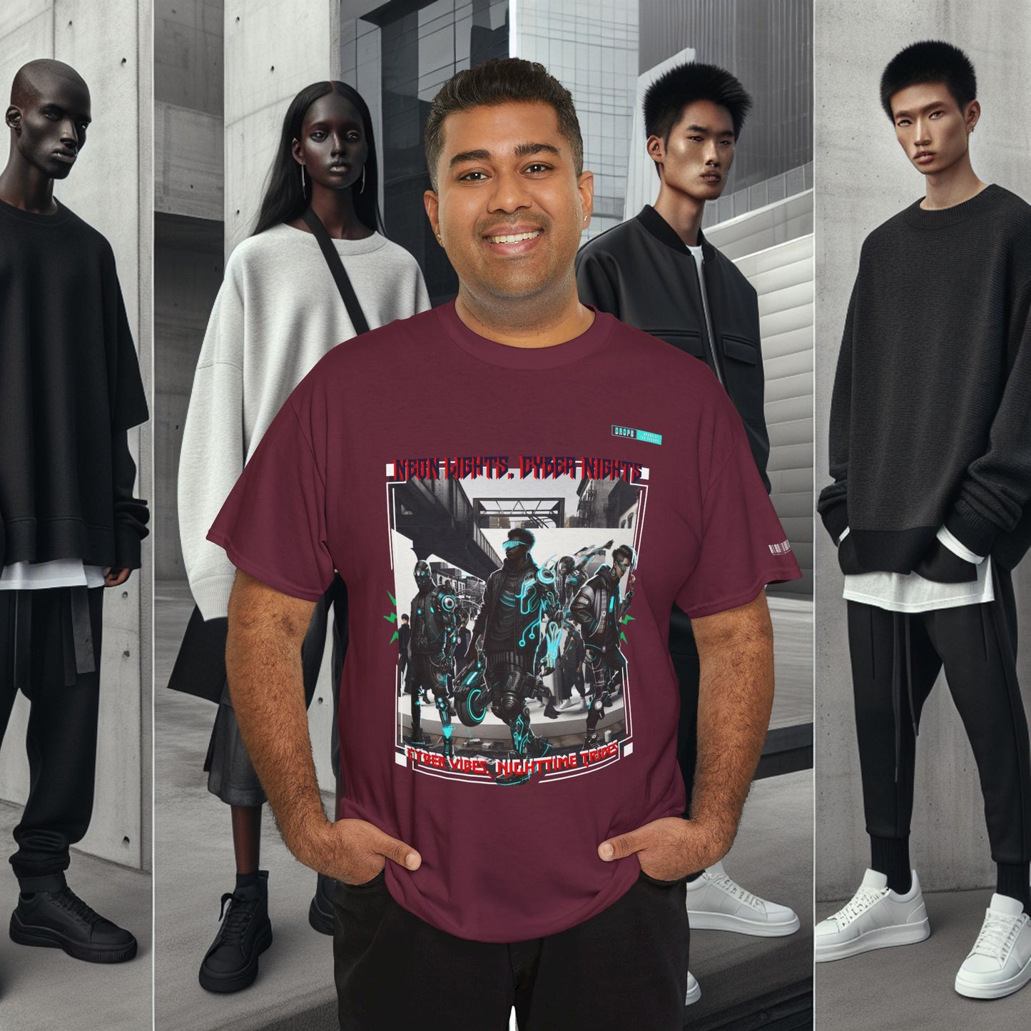 Unisex Heavy Cotton Tee_ N8+ Series USHOSTEE_ PT2WW003_ 01 Oct 2025_ Limited Edition Casual Wear by WesternWaves: