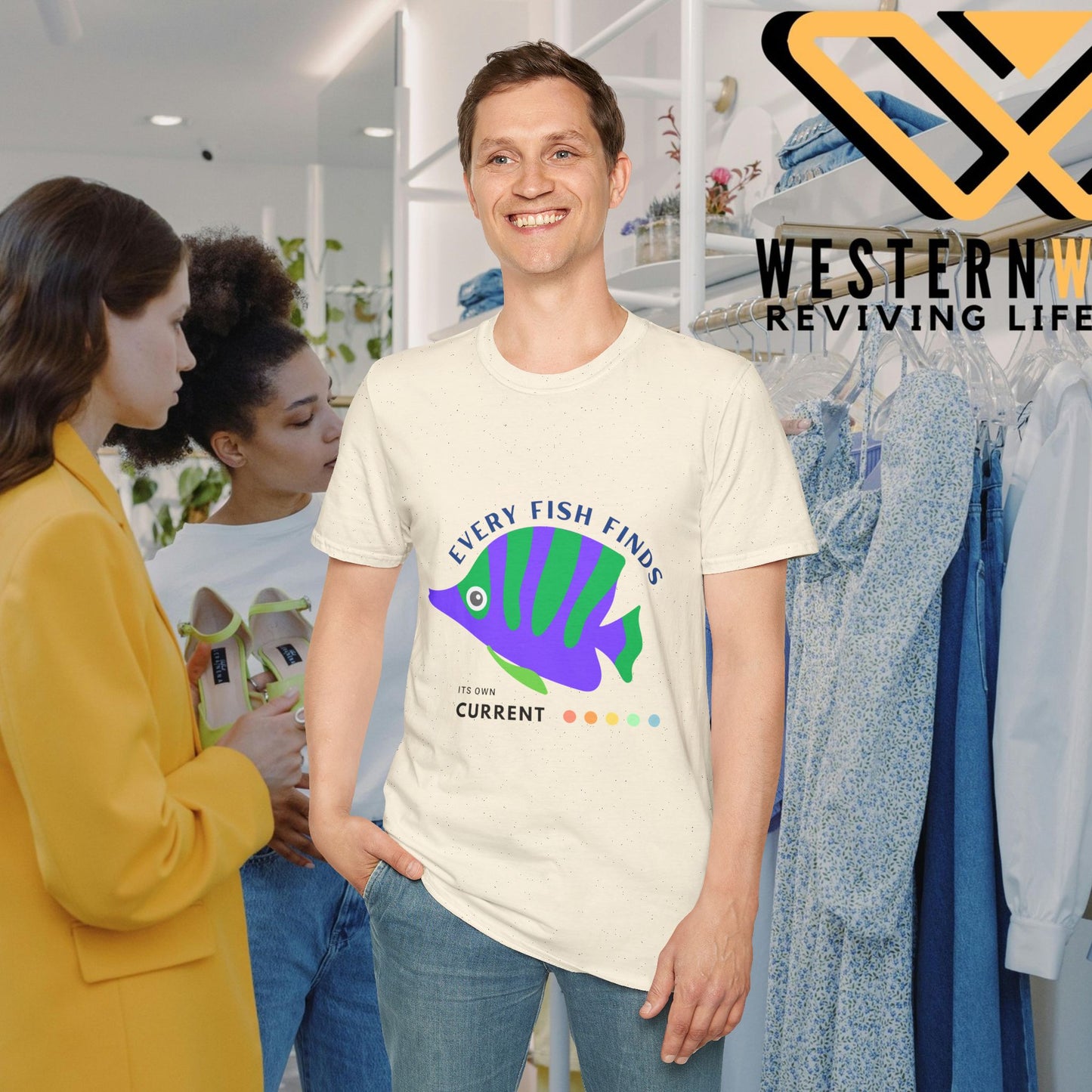 Unisex Softstyle T-Shirt_ N+ Series USSTS FT2WW009_ Limited Edition by WesternWaves: