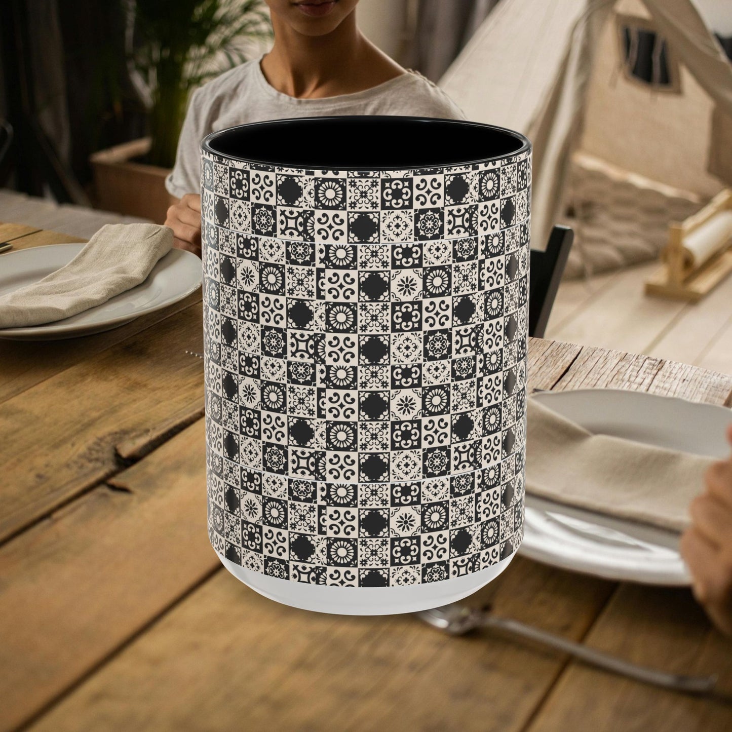 11oz Accent Mug_ N2 Series 11OZACM PT2WW001_ Limited Edition Perfect Blend of Style by WesternWaves: