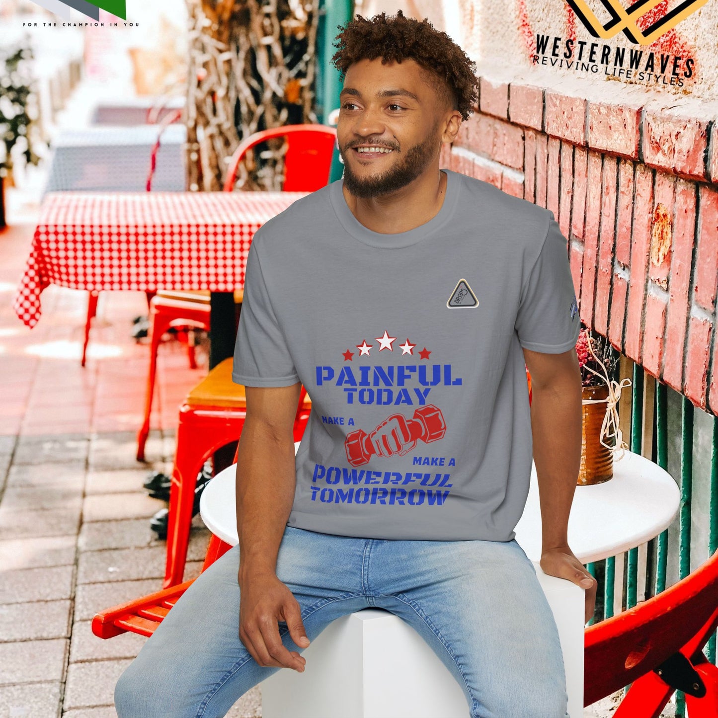 Unisex Softstyle T-Shirt_ N2+ Series SPW USSTS FT2WW008_ Redefine Relaxation Limited Edition by WesternWaves: