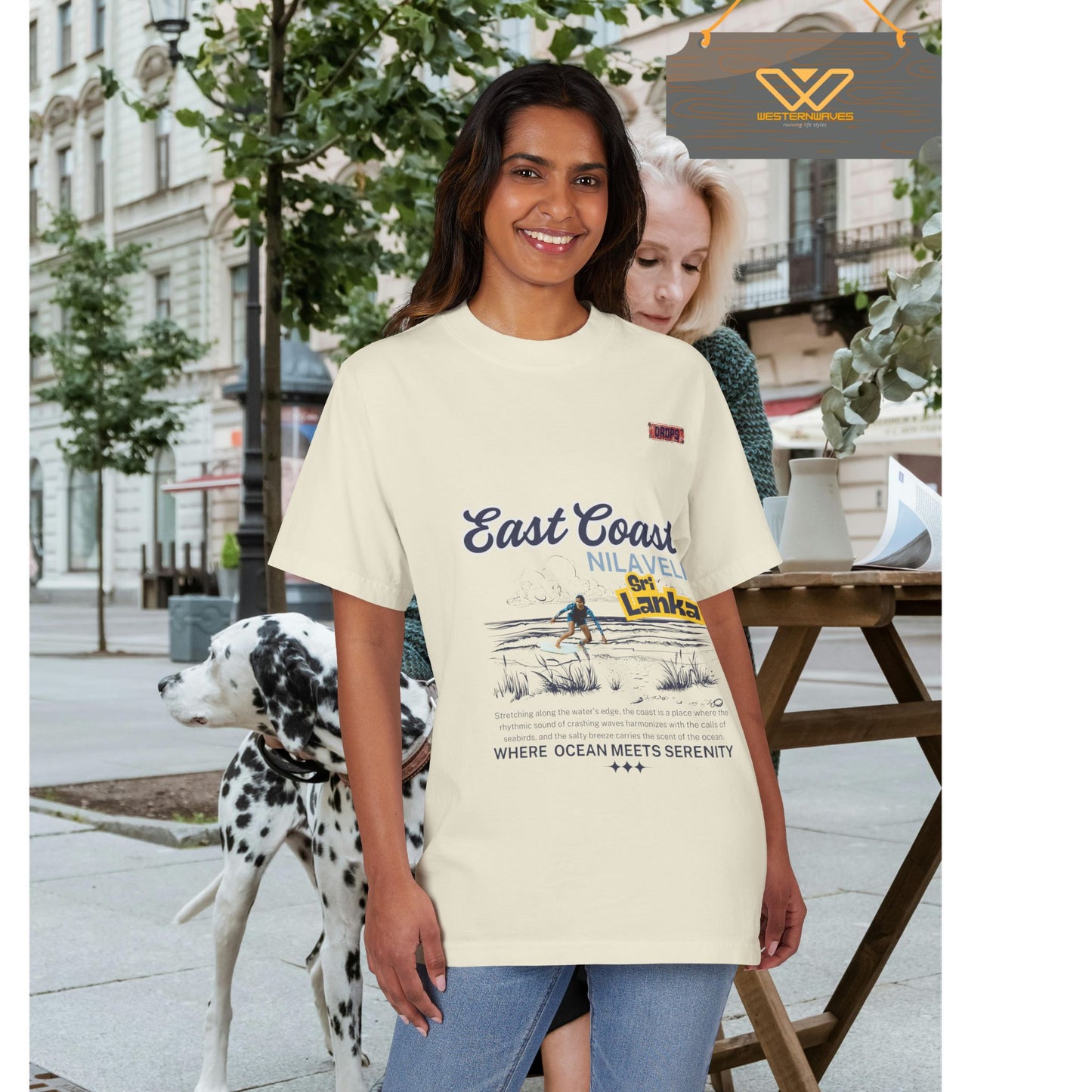 Unisex Garment-Dyed Drop-Shoulder T-Shirt_ N7* Series USGDDSTSHIRT PT2WW002_ Limited Edition Style & Comfort by WesternWaves: