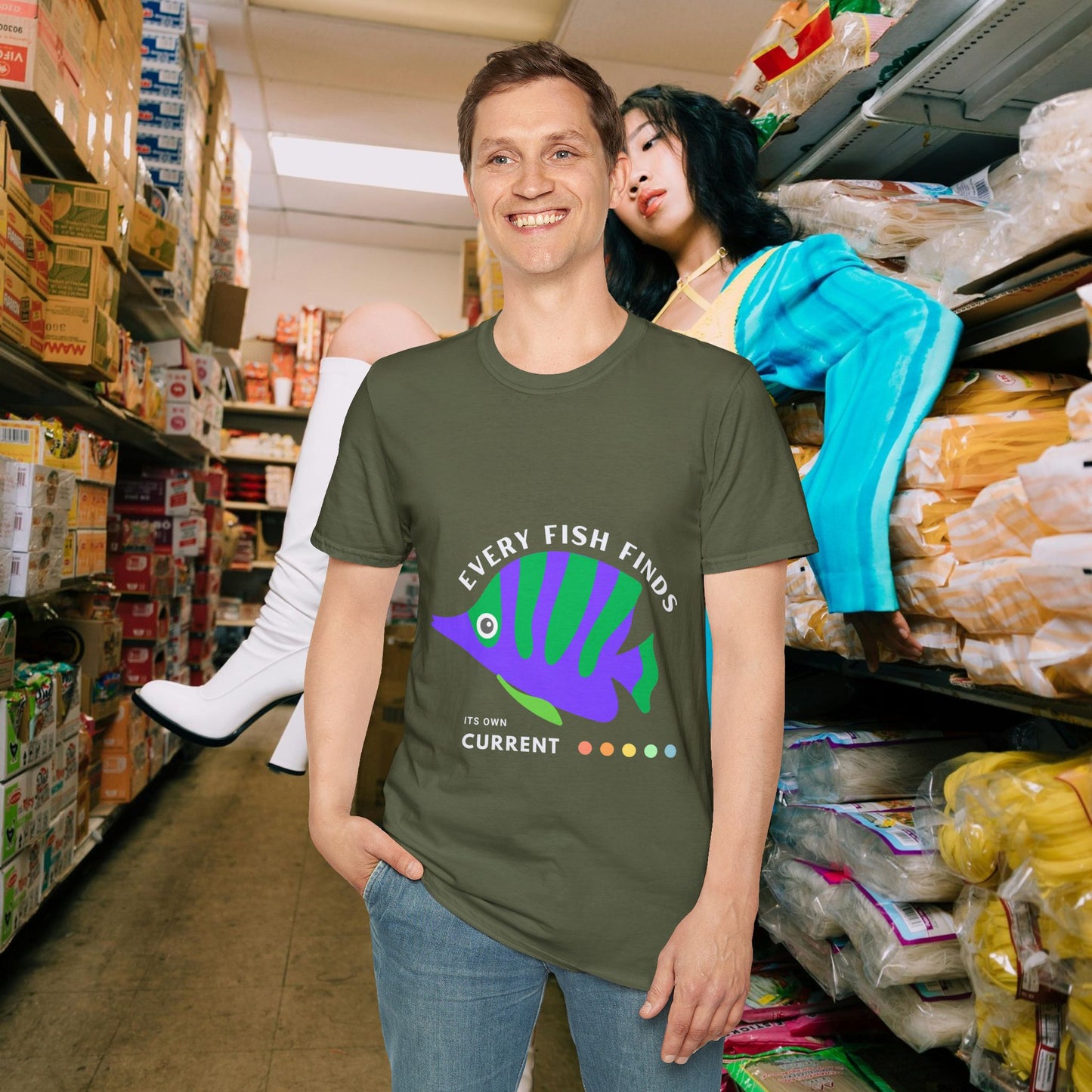 Unisex Softstyle T-Shirt_ N+ Series USSTS FT2WW010_ Limited Edition by WesternWaves: