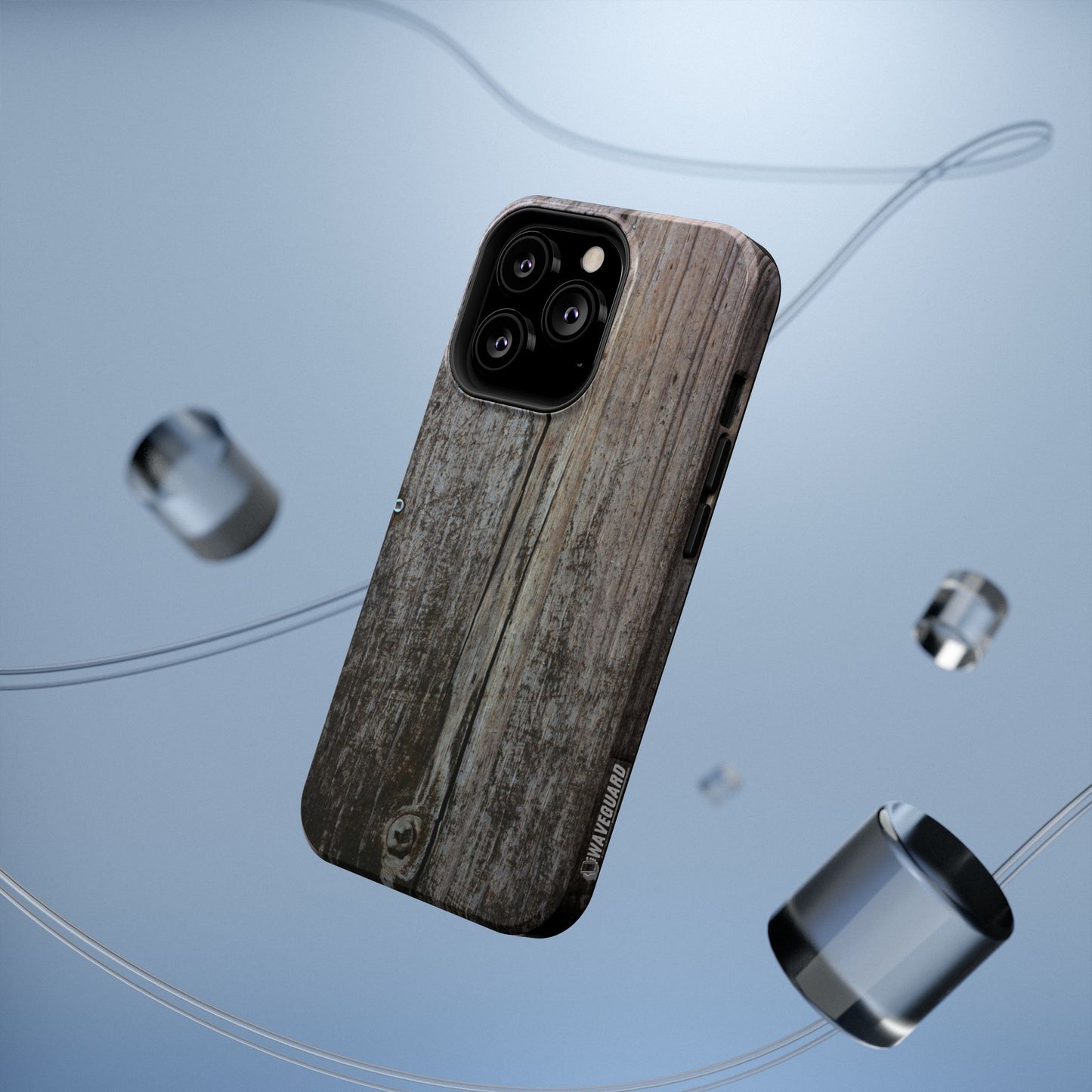 Impact-Resistant Tough Cases_ iPhone Case_ Series N8+ TCPCASE PT2WW006_ Limited Edition Wooden Grain Phone Case for iPhones by WesternWaves: