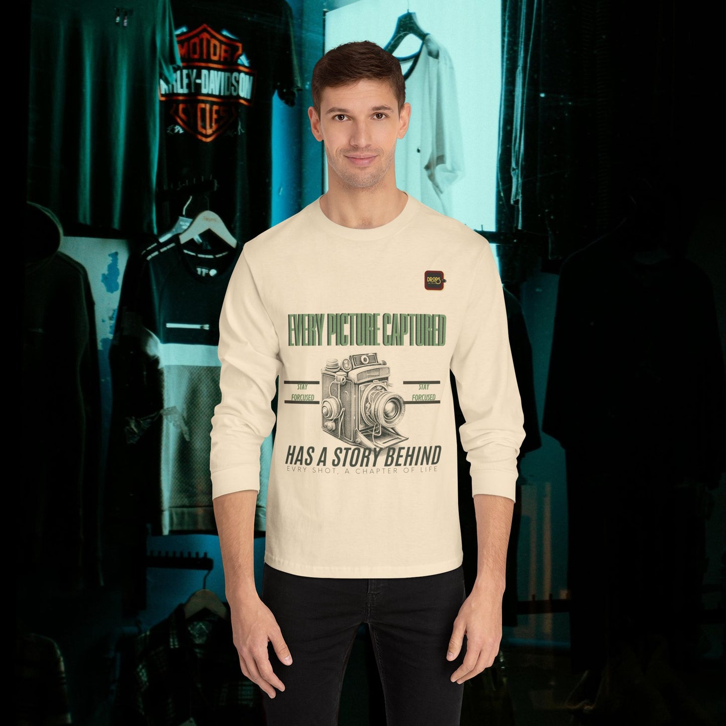 Unisex Classic Long Sleeve T-Shirt_ N2 Series CLSTS PT2WW001_ Limited Edition 100% US Cotton product by WesternWaves:
