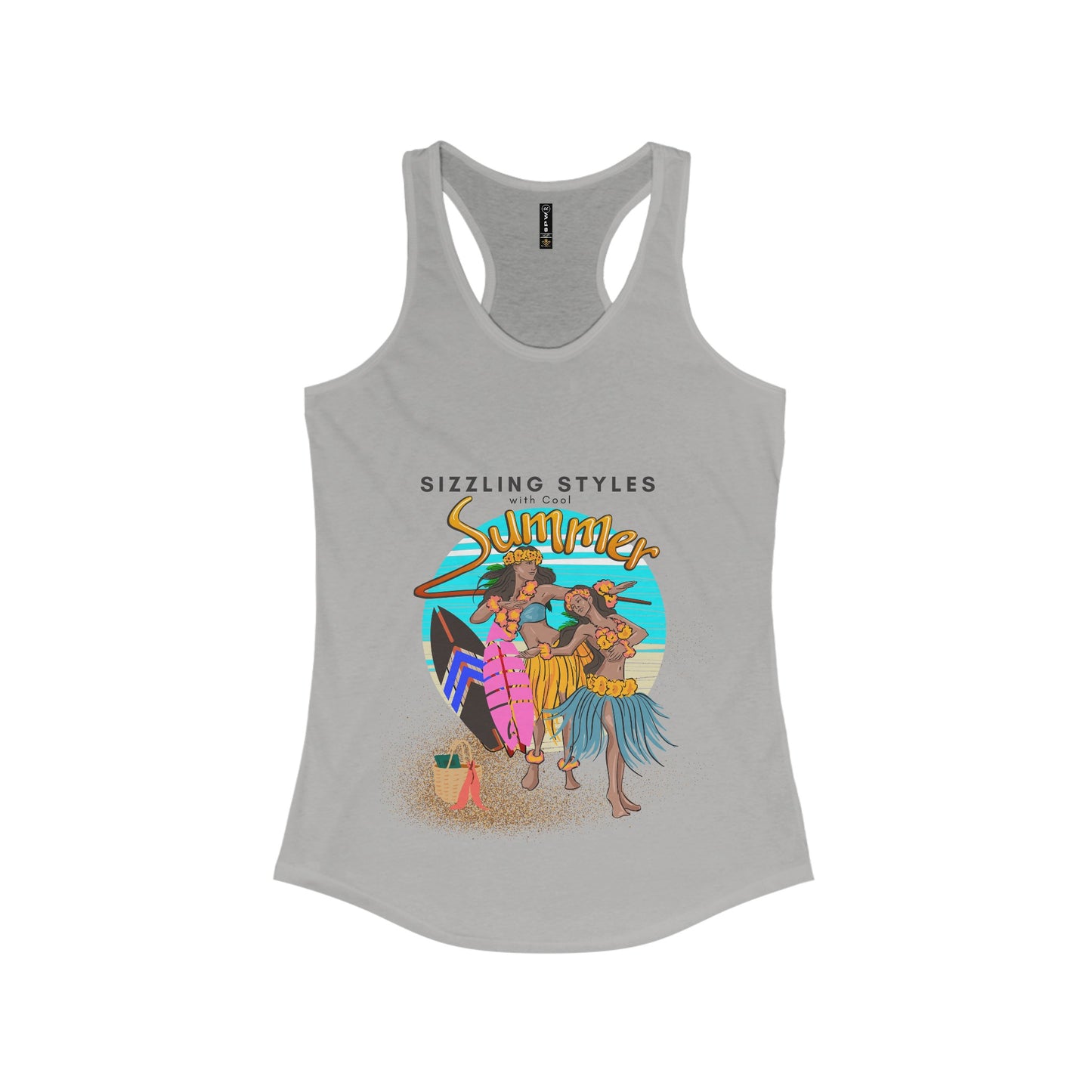 Women's Ideal Racerback Tank_ N2+ Series WIRBT PT2WW004_ Limited Edition Design for Comfort and Style by WesternWaves: