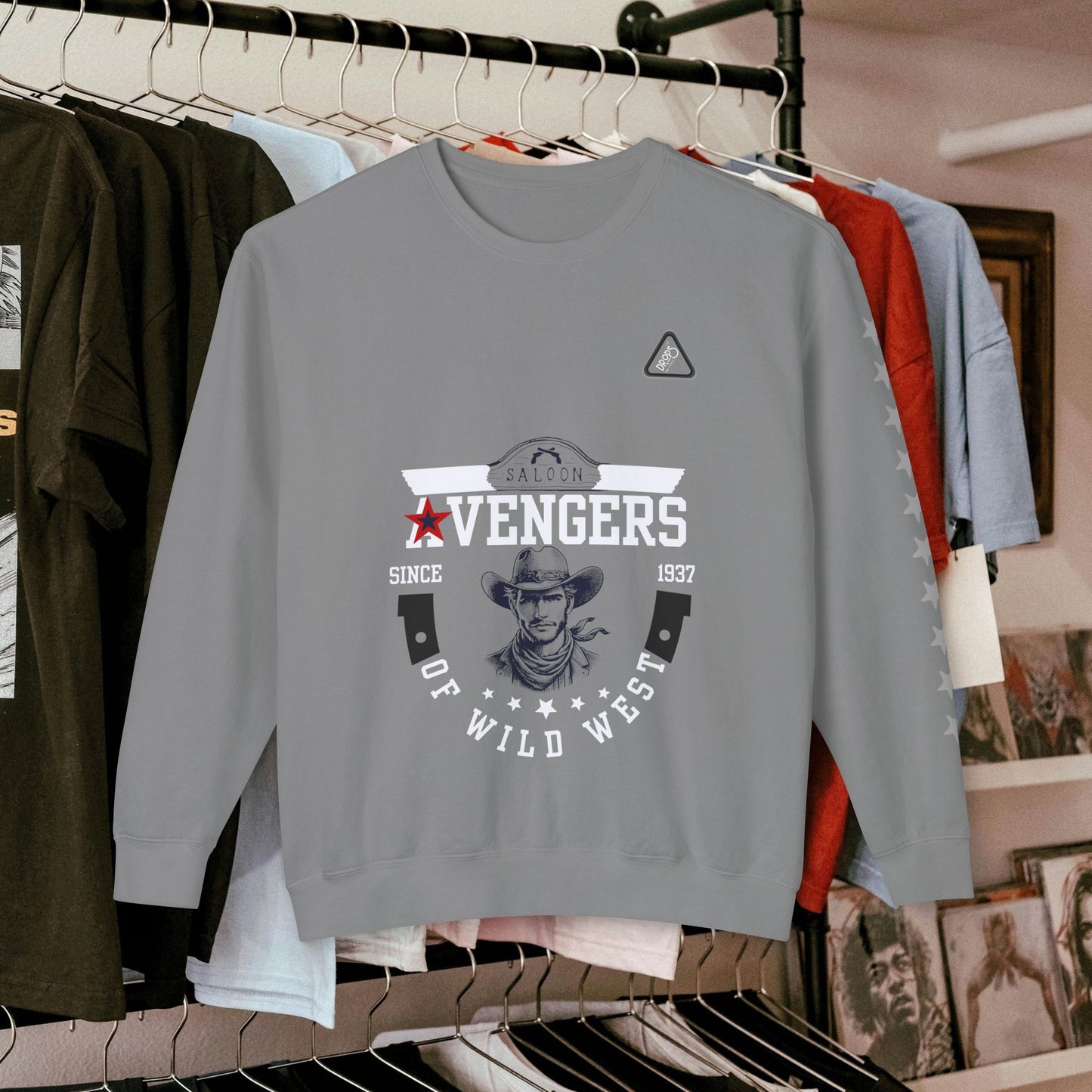 Unisex Lightweight Sweatshirt_ N7* Series USLWSS PT2WW002_ Limited Edition by WesternWaves: