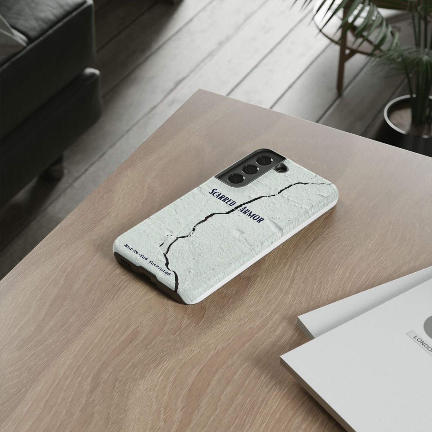 Tough Cases_ Samsung Galaxy Phone Case_ Series N8+ TCPCASE PT2WW003_ Limited Edition Scarred Armor Design Samsung Galaxy Phone Cases by WesternWaves: