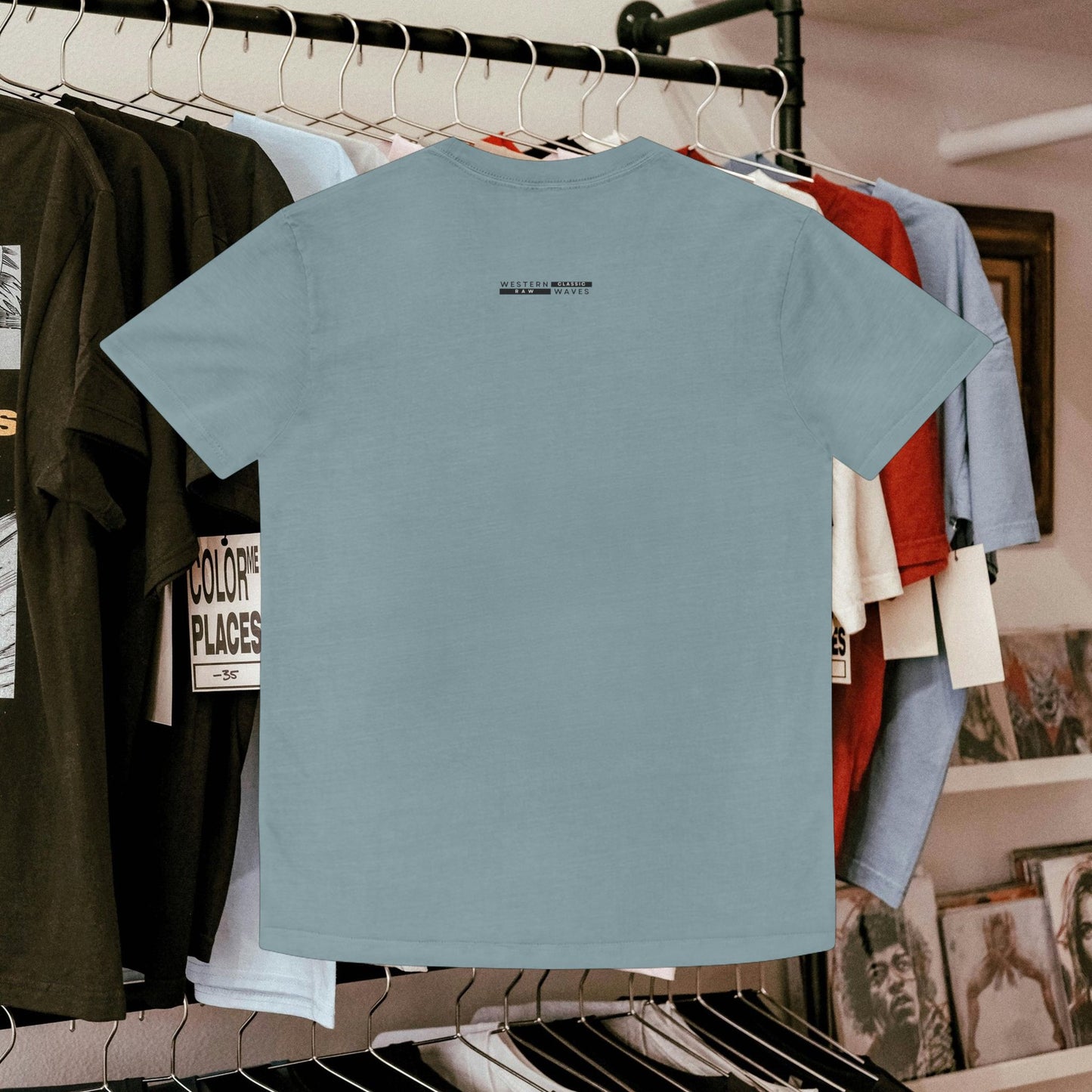 Unisex Faded Shirt_ N8* Series USFADEDSHIRT PT2WW001_ Limited Edition Warm Vibes by WesternWaves: