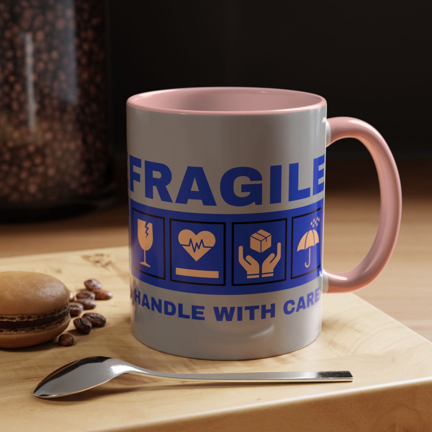 Accent Coffee Mug 11, 15oz_ N2+ Series ACM11OZ PT2WW006_ Vibrant Limited Edition Design by WesternWawes: