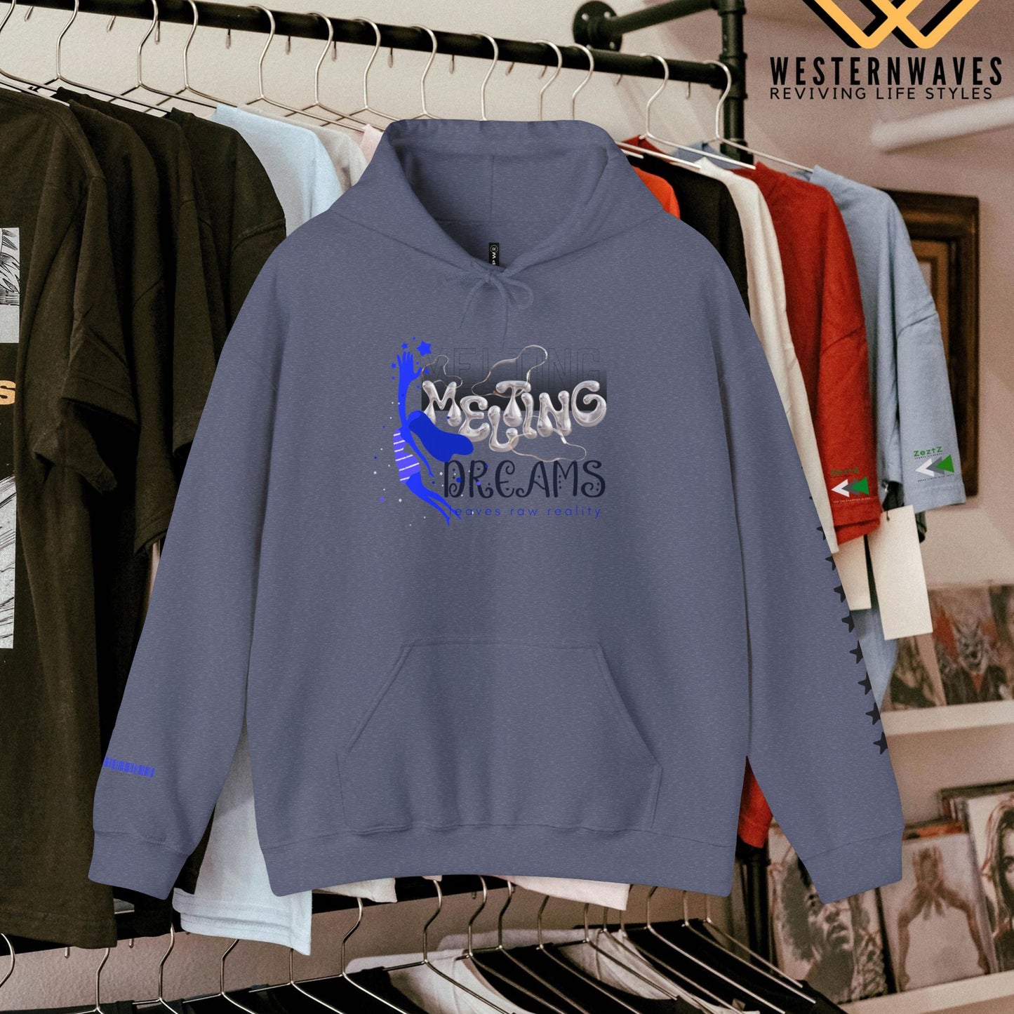 Unisex Heavy Blend™ Hooded Sweatshirt_ N3+ Series USHBHSS PT2WW006_ Limited Edition Pinnacle of Comfort & Style by WesternWaves:
