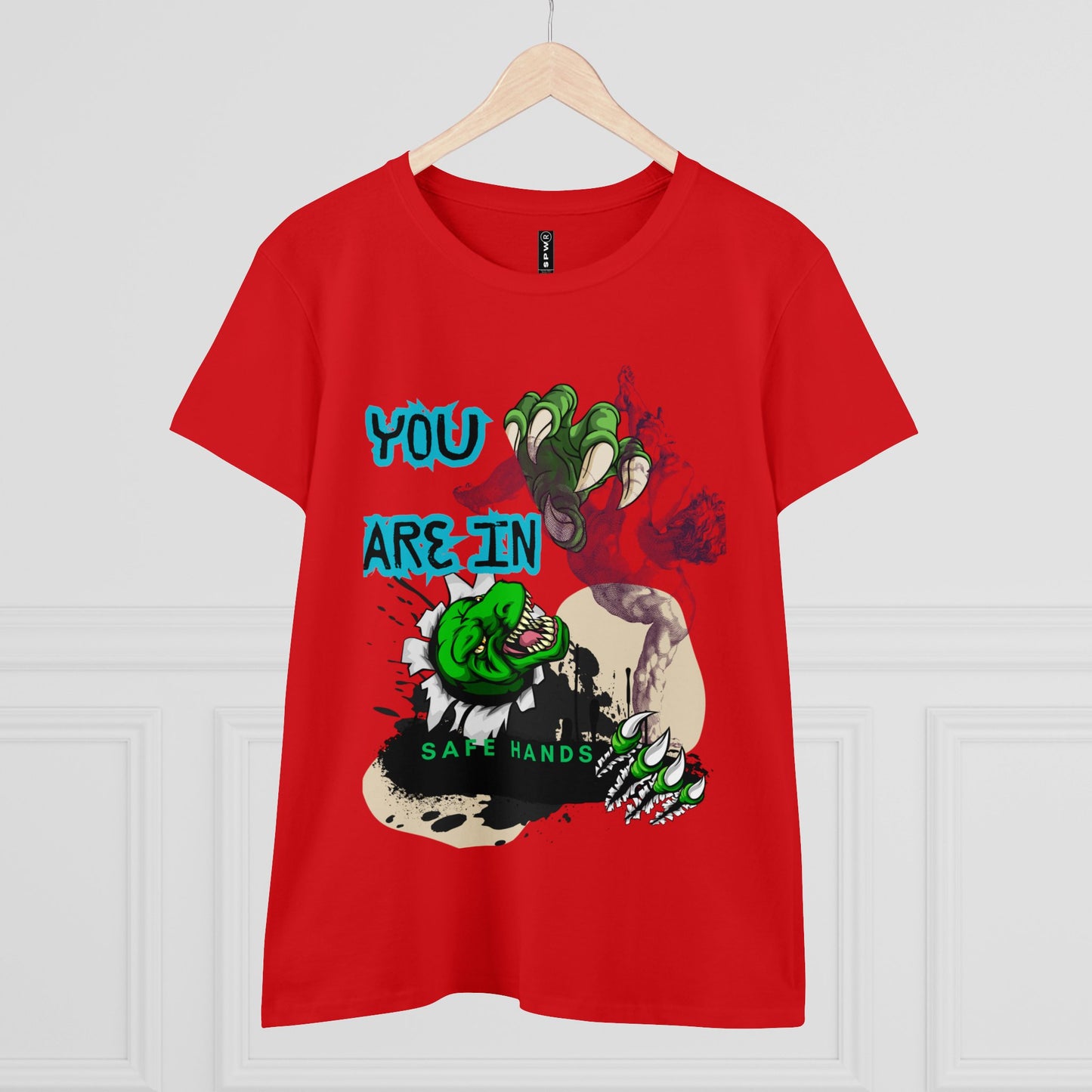 Women's Midweight Cotton Tee_ Essential Comfort_ N2+ Series SSTS PT2WW004_ Limited Edition Perfect Blend of Comfort by WesternWaves: