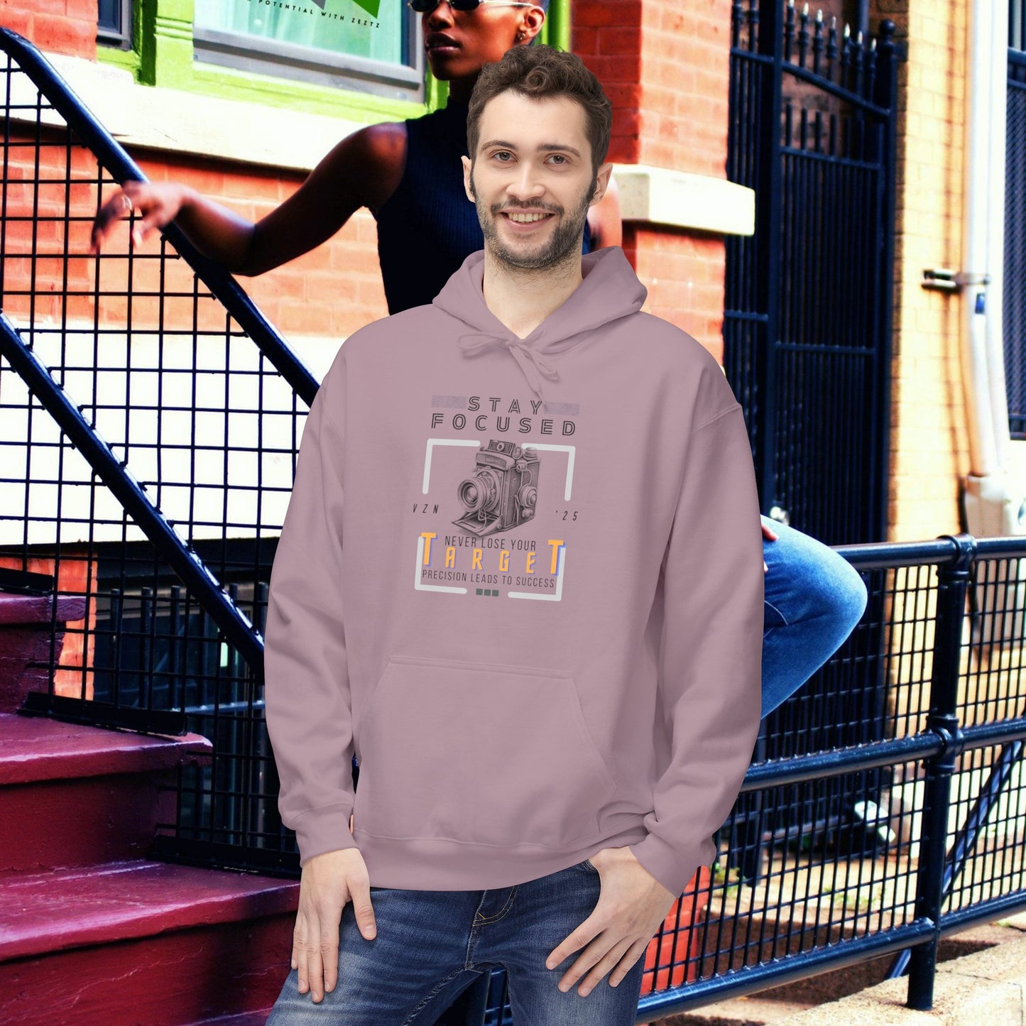 Unisex Midweight Softstyle Fleece Hoodie_ N3+ Series USMWSSFH PT2WW006_ Limited Edition Luxuriously Soft 100% Cotton Face by WesternWaves: