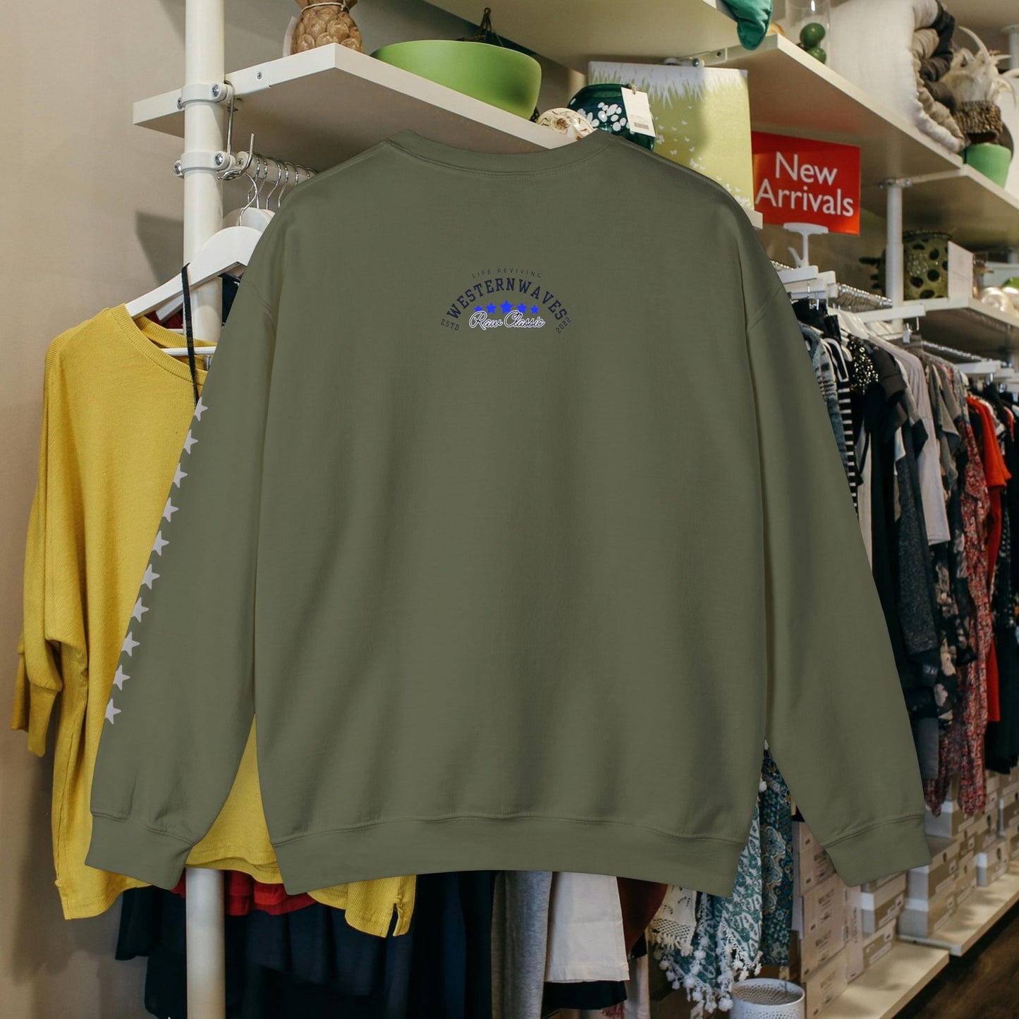 Unisex Heavy Blend™ Crewneck Sweatshirt_ N2 Sports Series UHBCSS PT2WW004_ Limited Edition 'DROPS' Brand Sweatshirt by WesternWaves: