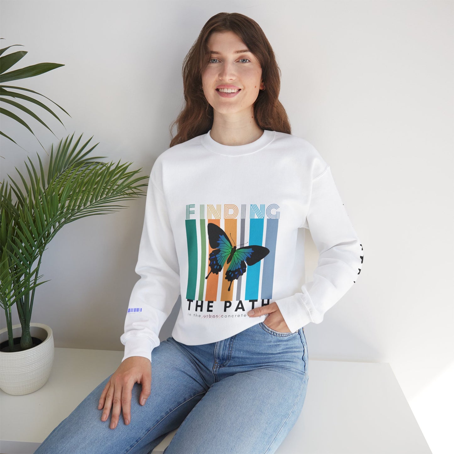 Unisex Heavy Blend™ Crewneck Sweatshirt_ N2+ Series UHBCSS PT2WW017_ Limited Edition Pure Luxury By WesternWaves: