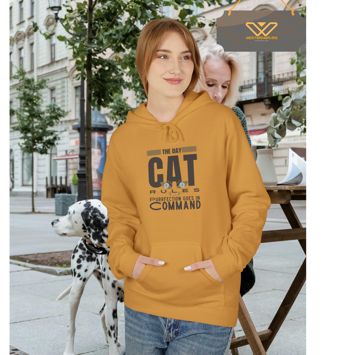 Unisex Midweight Softstyle Fleece Hoodie_ N3+ Series USMWSSFH PT2WW008_ Limited Edition Luxuriously Soft 100% Cotton Face by WesternWaves: