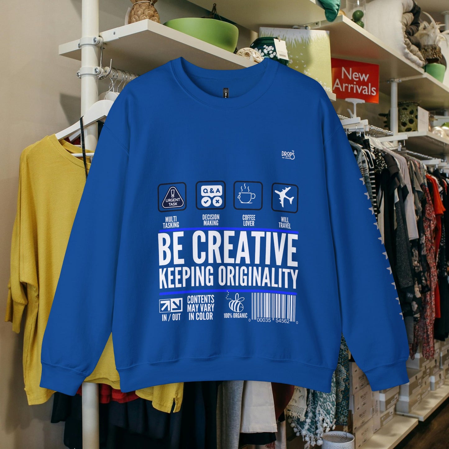 Unisex Heavy Blend™ Crewneck Sweatshirt_ N2 Sports Series UHBCSS PT2WW004_ Limited Edition 'DROPS' Brand Sweatshirt by WesternWaves: