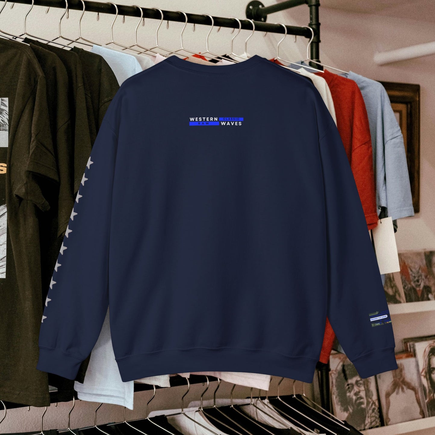 Unisex Heavy Blend™ Crewneck Sweatshirt_ N2+ Series UHBCSS PT2WW037_ Limited Edition Pure Luxury By WesternWaves: