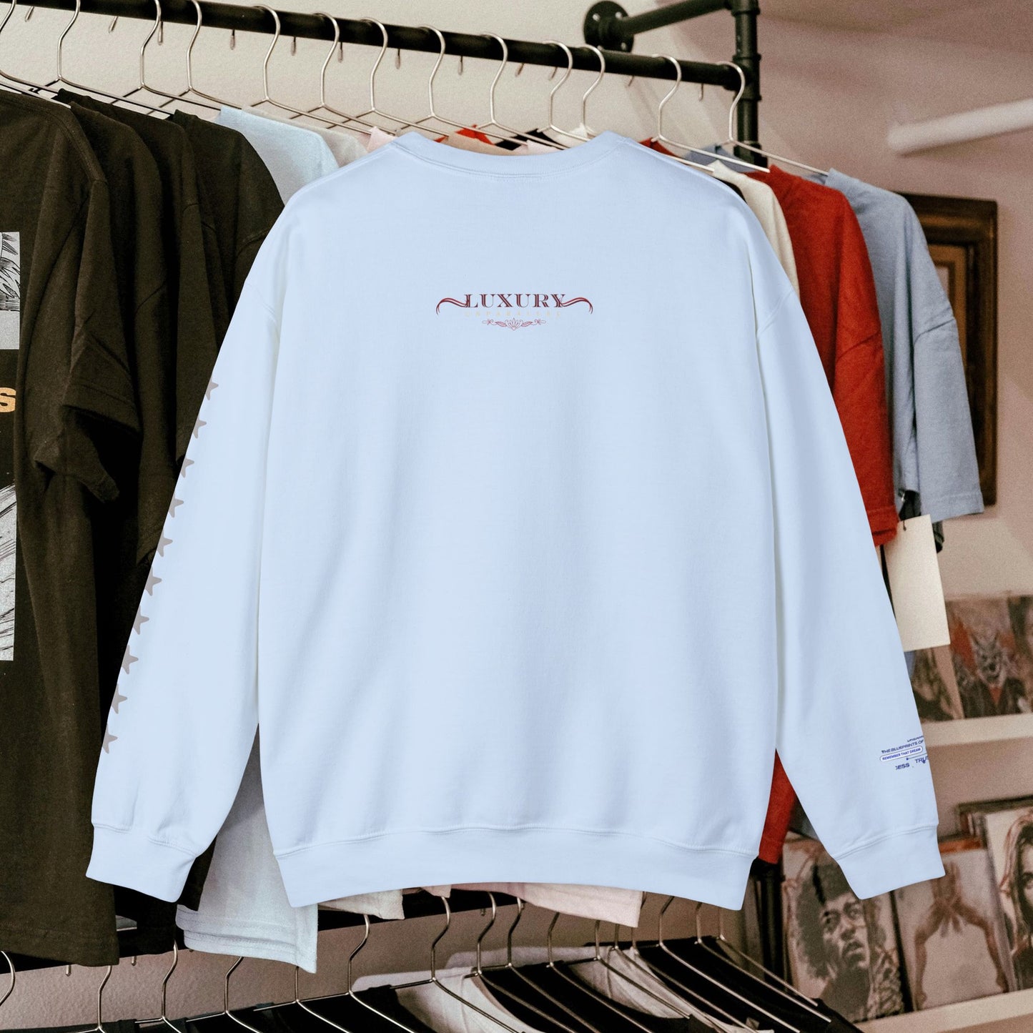 Unisex Heavy Blend™ Crewneck Sweatshirt_ N+ Series UHBCSS PT2WW027_ Limited Edition by WesternWaves: