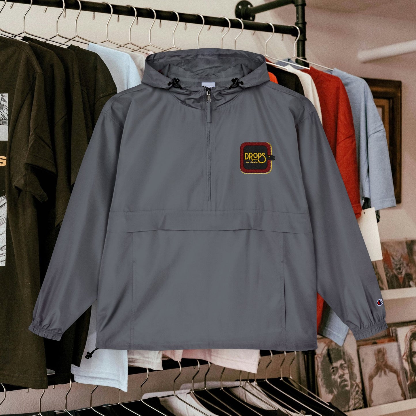 Champion Unisex Packable Anorak Jacket - Bright Orange Outdoor Essential_ N6+ Series CUSPAJKTS PT2WW001_ Limited Edition by WesternWaves: