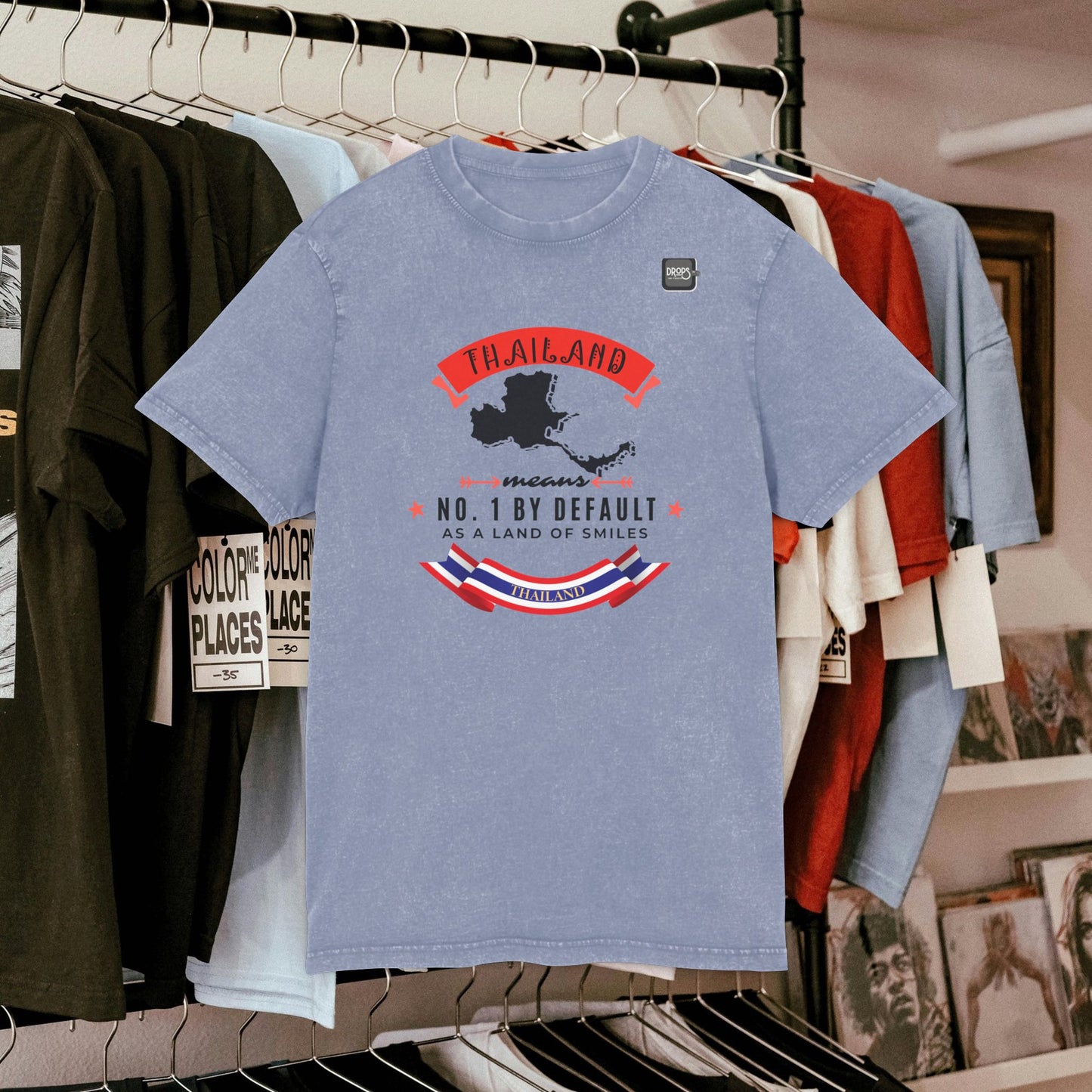 Acid Washed Round Neck Tee_ N7+ Series AWRNTEE PT2WW001_ Limited Edition by WesternWaves: