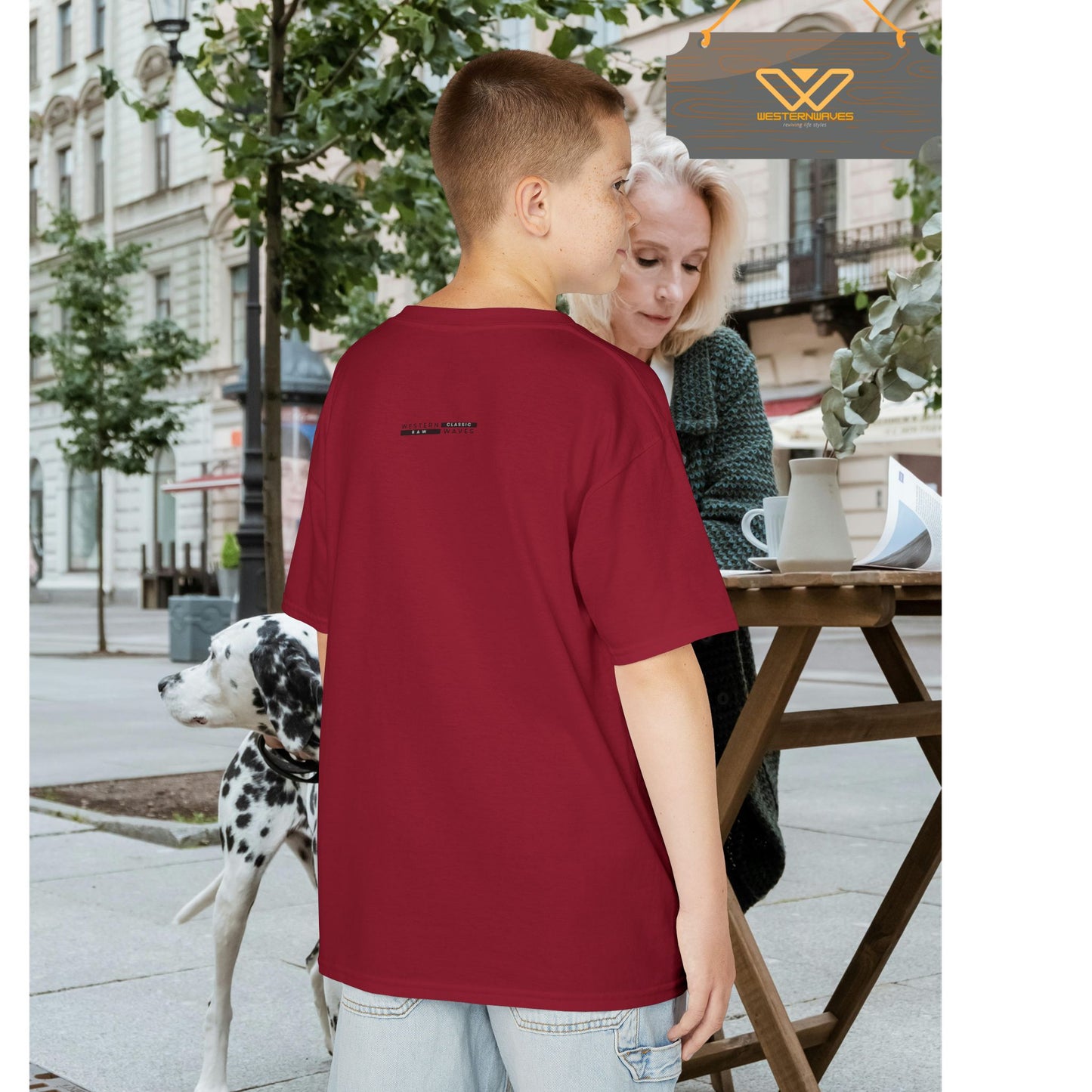 Kids Heavy Cotton™ Tee_ N3+ Series KHCT PT2WW001_ Limited Edition Durable Comfort for Every Adventure by WesternWaves:
