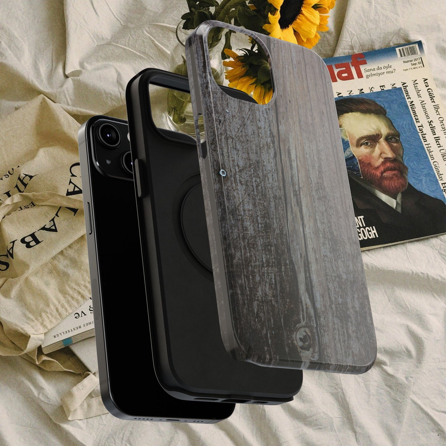 Impact-Resistant Tough Cases_ iPhone Case_ Series N8+ TCPCASE PT2WW006_ Limited Edition Wooden Grain Phone Case for iPhones by WesternWaves: