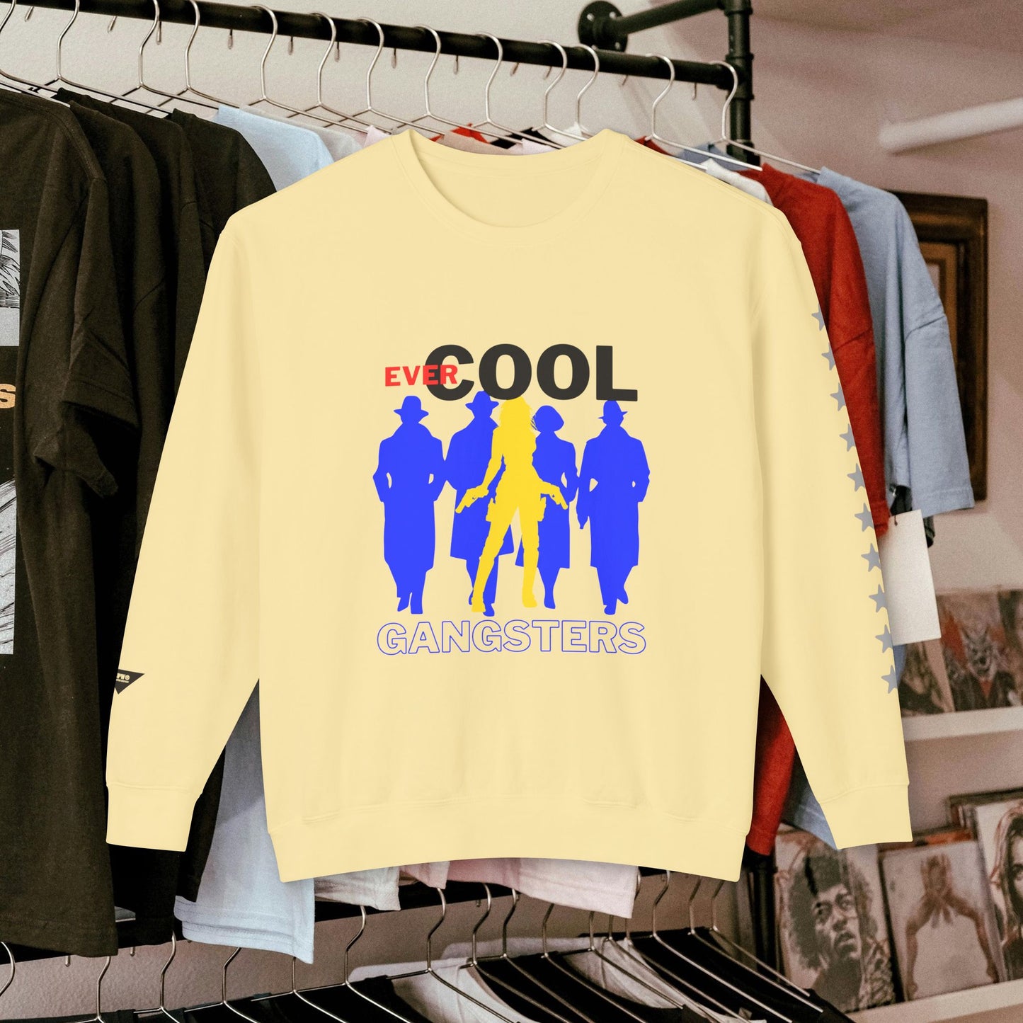 Unisex Lightweight Crewneck Sweatshirt_ N3+ Series ULWCSS PT2WW001_ Limited Edition by WesternWaves: