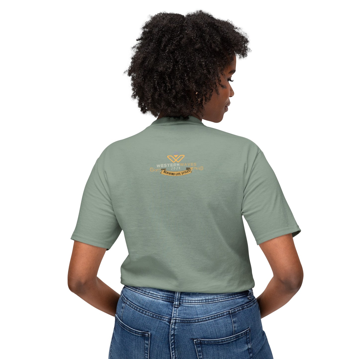 Unisex HD Cotton™ T-shirt_ N+ Series USHDCTS PT2WW001_ Limited Edition Unisex HD Cotton™ T-shirt by WesternWaves: