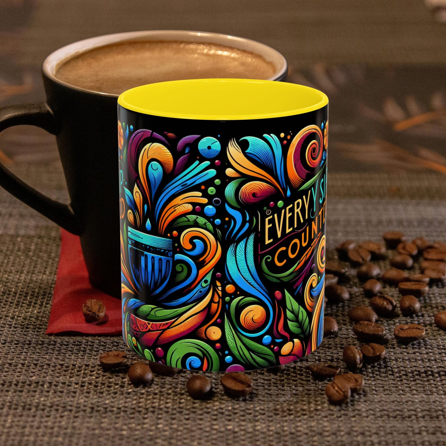 Accent Coffee Mug 11_ N3* Series ACM11OZ PT2WW022_ Limited Edition Perfect Blend of Style by WesternWaves: