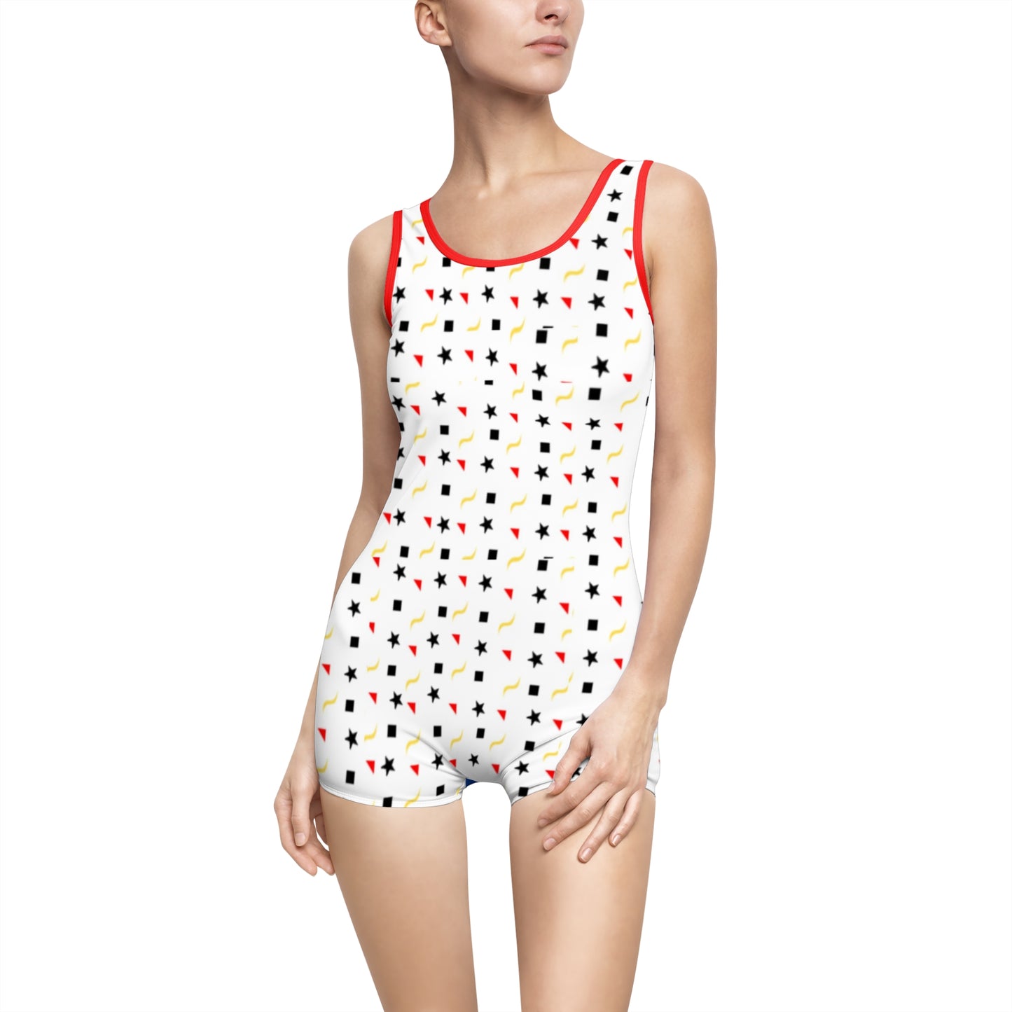 Women's Vintage Swimsuit (AOP)_ N+ Series WVSSAOP PT2WW003_ Limited Edition Vintage Confidence by WesternWaves: