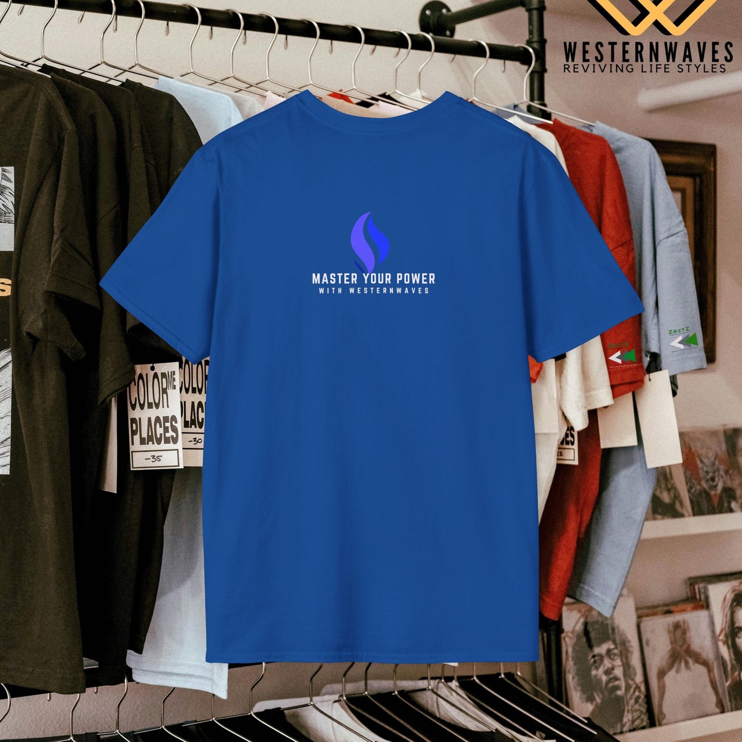 Unisex Softstyle T-Shirt_ N3+ Series USSTS FT2WW005_ Limited Edition Redefines & Relaxation by WesternWaves: