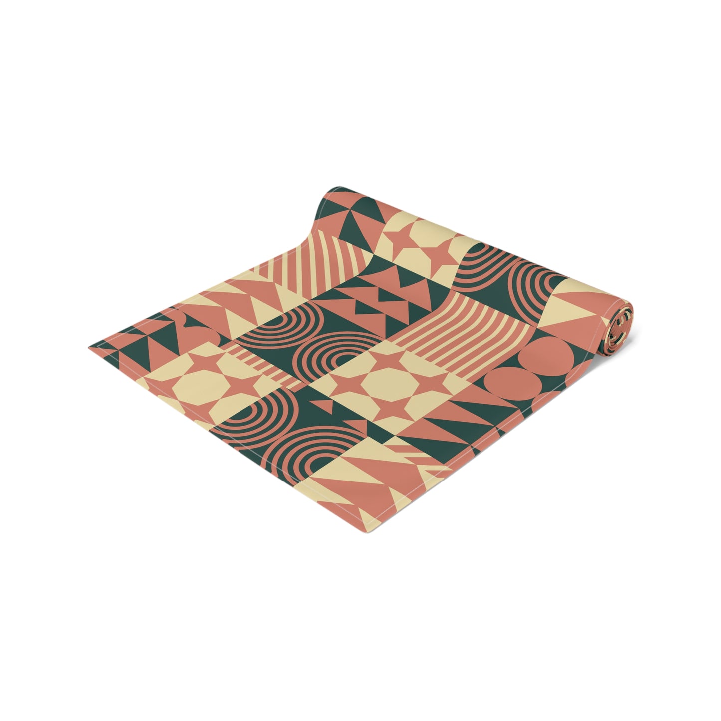 Table Runner (Cotton, Poly)_ Elegant Black Rare Design of a Table Runner_ N7+ Series TRUNNER PT2WW002_ Limited Edition by WesternWaves_