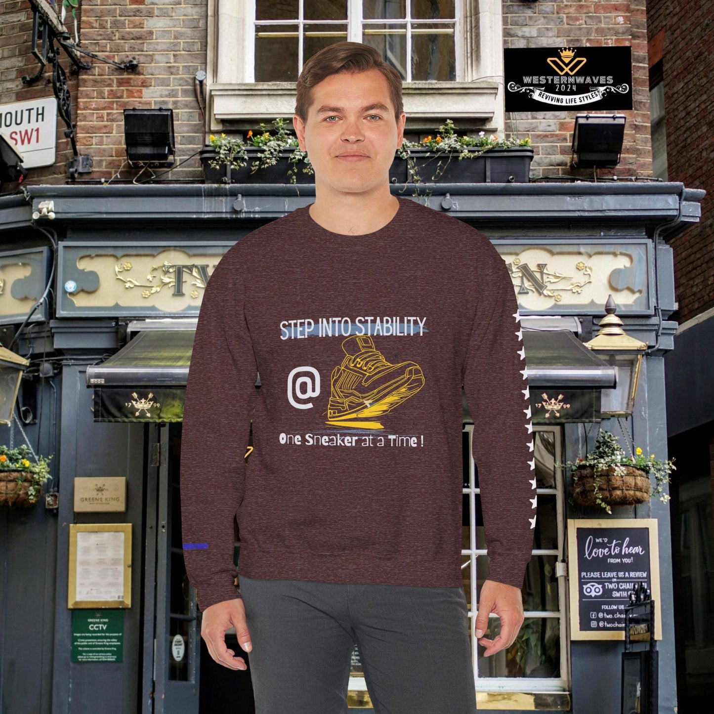 Unisex Heavy Blend™ Crewneck Sweatshirt_ N3+ Series UHBCSS PT2WW033_ Limited Edition Pure Luxury By WesternWaves: