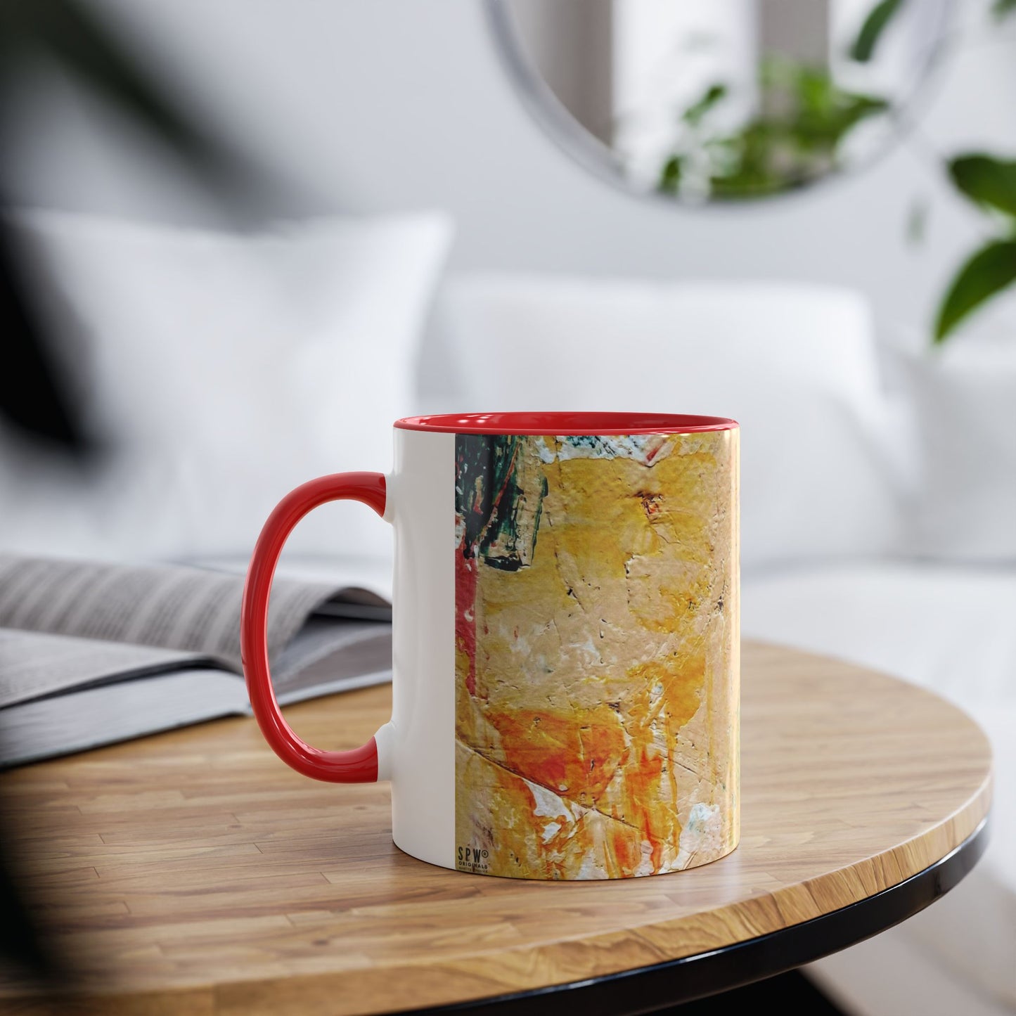 Two-Tone Coffee Mugs, 11oz_ N2+ Series TTCM11OZ PT2WW001_ Limited Edition by SPW of WesternWaves: