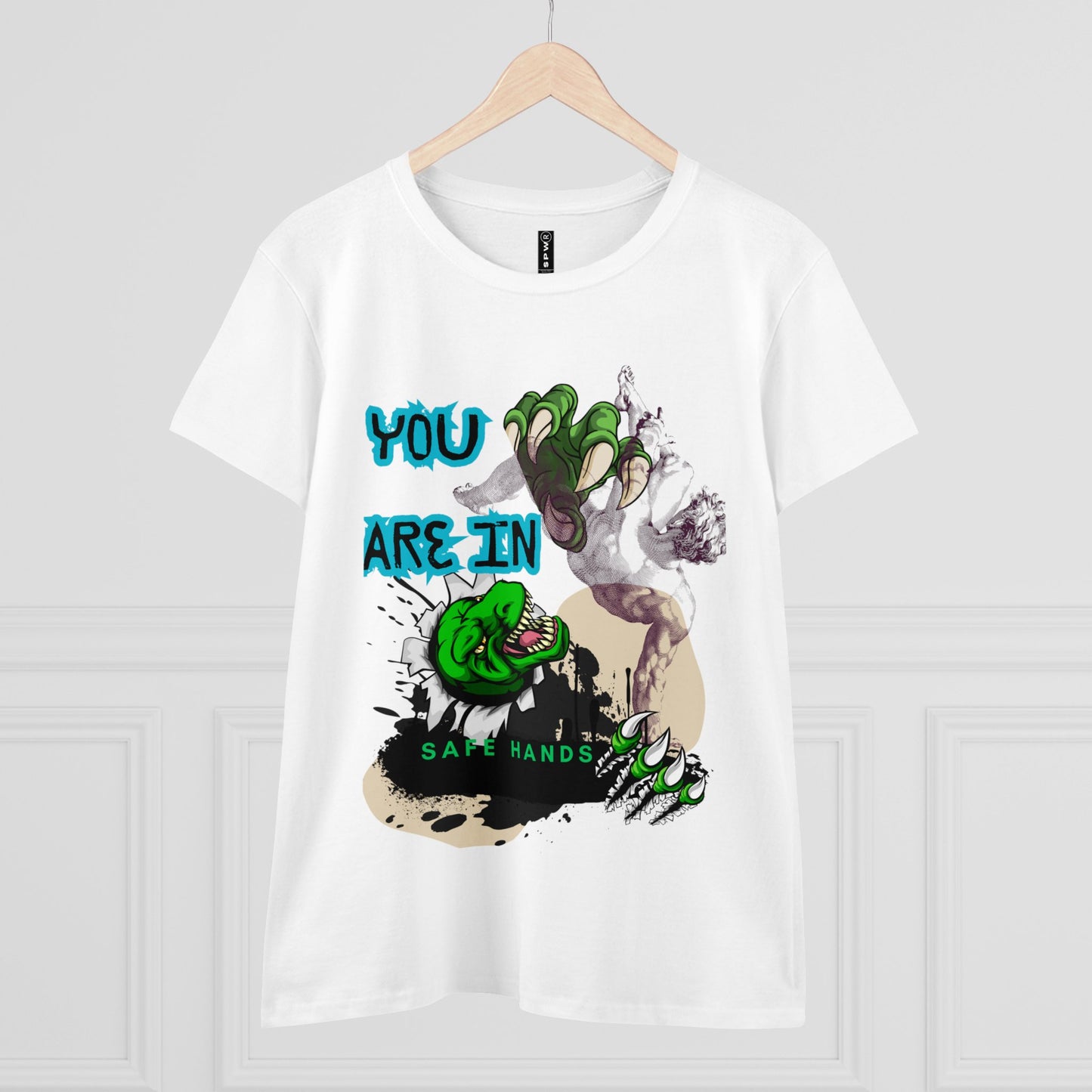 Women's Midweight Cotton Tee_ Essential Comfort_ N2+ Series SSTS PT2WW004_ Limited Edition Perfect Blend of Comfort by WesternWaves: