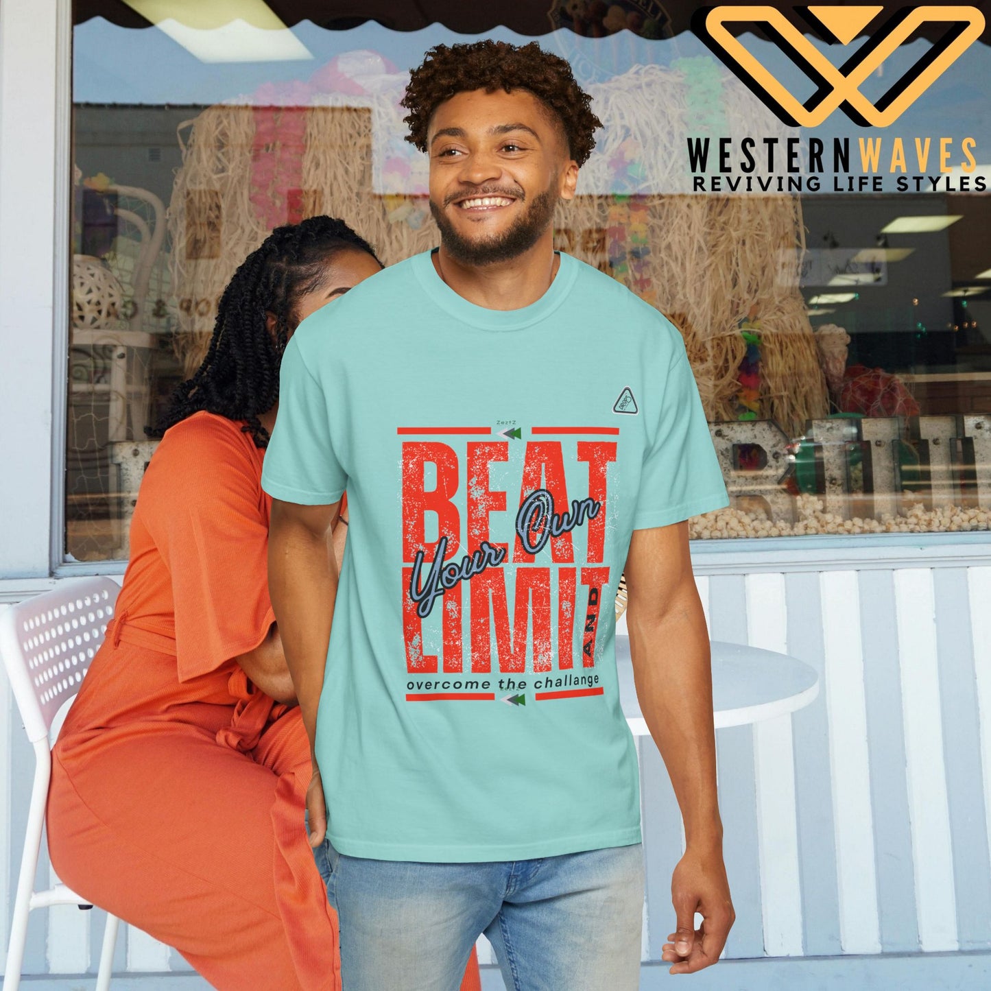 Unisex Garment-Dyed T-shirt_ N2 Series USGDTS PT2WW002_ Comfort Colors 1717_ WesternWaves Limited Edition: