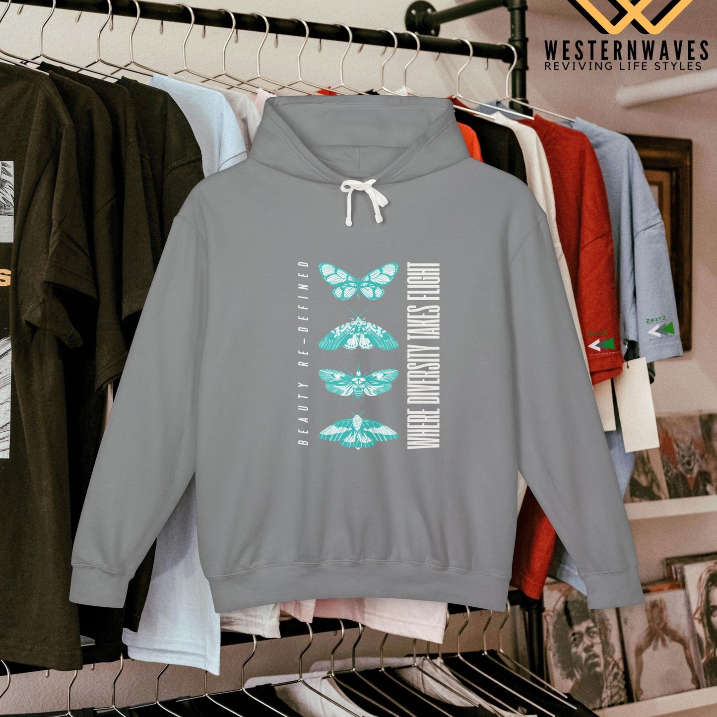 Unisex Lightweight Hooded Sweatshirt – N2+ Series USLWHSS PT2WW011_ Limited Edition Crafted Comfort by WesternWaves: