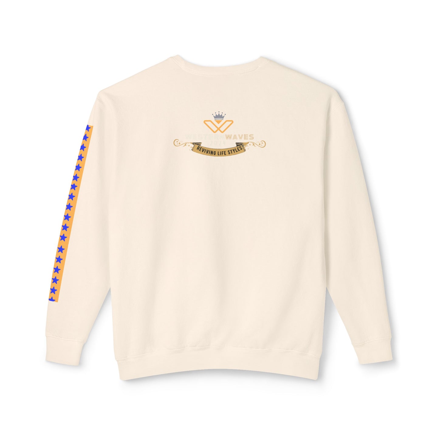 Unisex Lightweight Crewneck Sweatshirt_ N2+ Series ULWCSS PT2WW003_ Limited Edition Unparalleled Quality by WesternWaves: