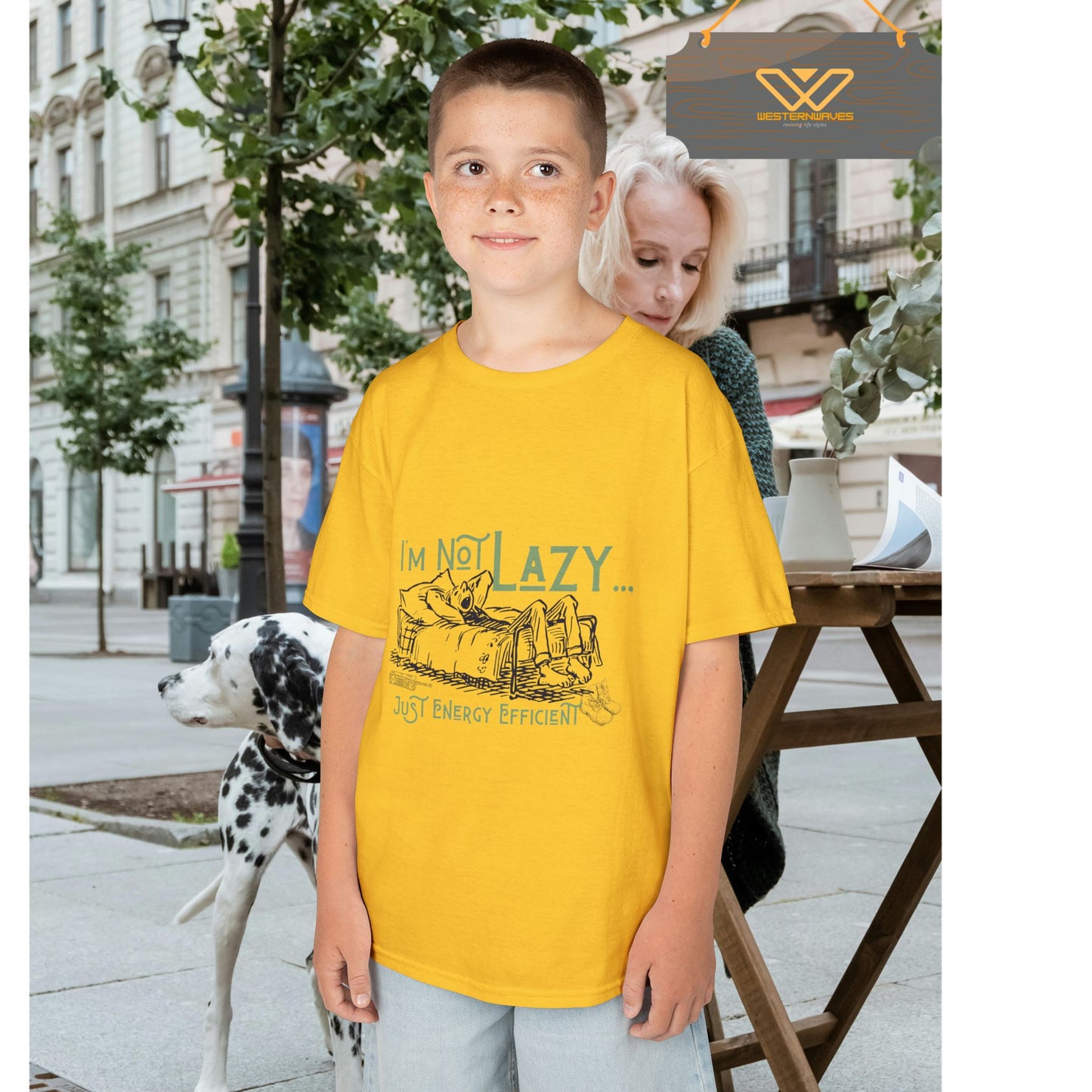Kids Heavy Cotton™ Tee_ N2+ Series KHCT PT2WW009_ Limited Edition Durable Comfort for Every Adventure by WesternWaves: